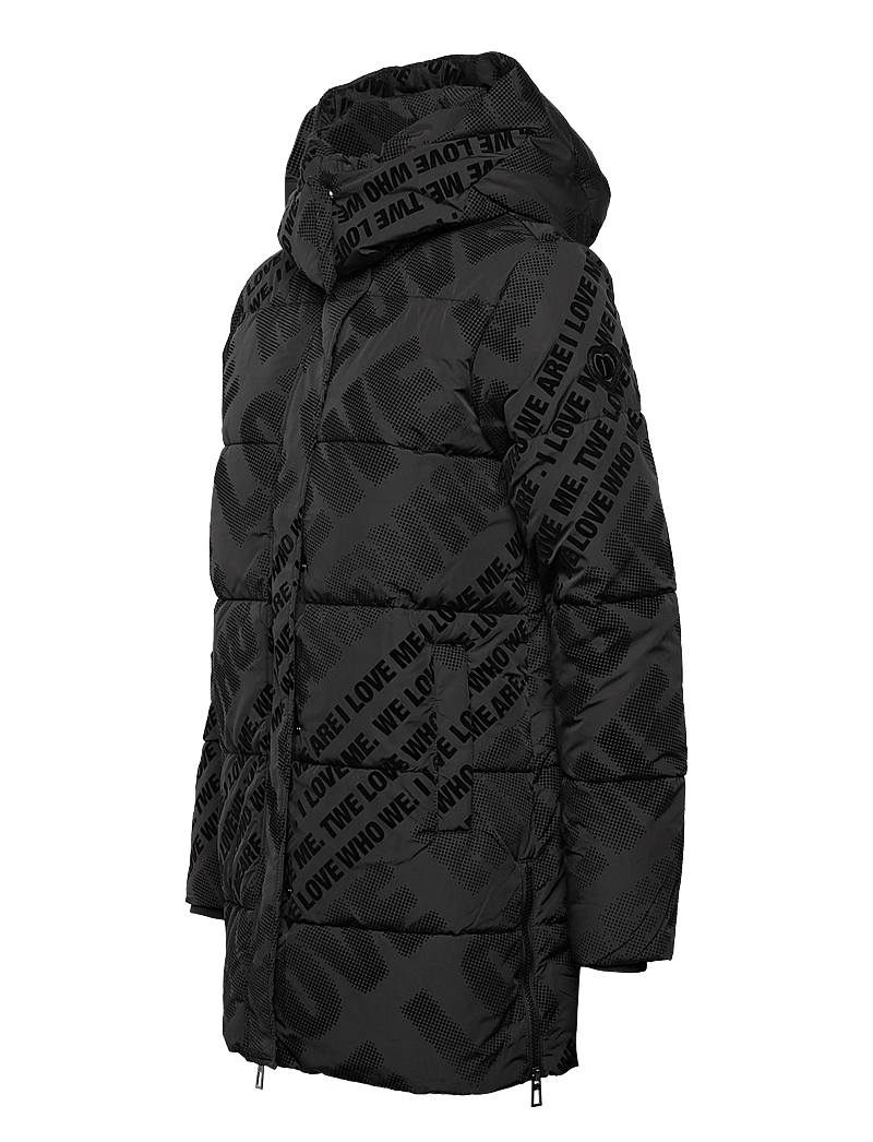 Desigual - PADDED CADERA FLOCK - voodriga mantlid - black - 4