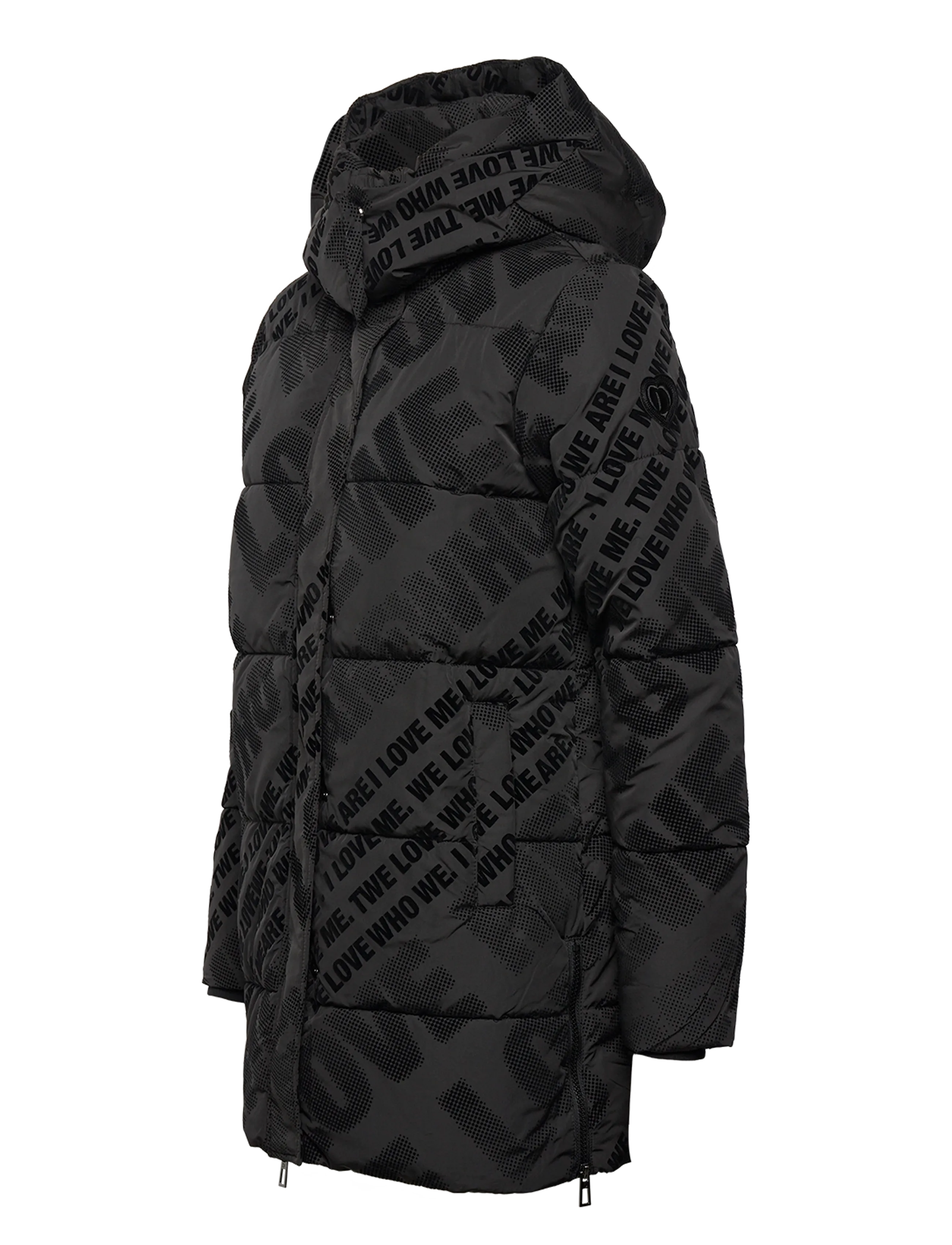 Desigual - PADDED CADERA FLOCK - sulejoped ja voodriga joped - black - 4