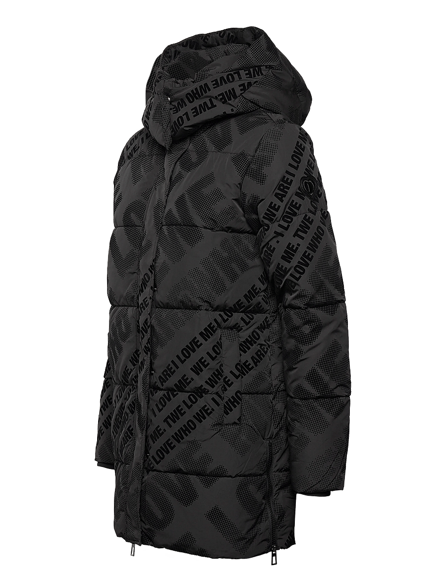 Desigual - PADDED CADERA FLOCK - daunenmäntel - black - 4