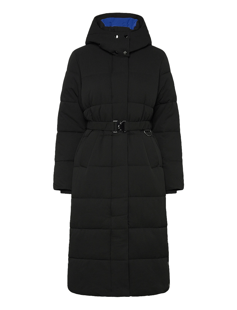 Desigual - PADDED EXTRA CINTURON2 - pūkiniai paltai - black - 1