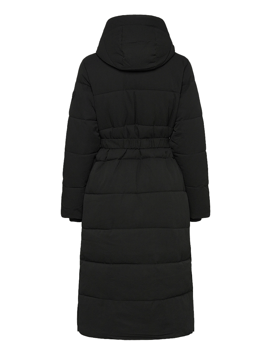 Desigual - PADDED EXTRA CINTURON2 - pūkiniai paltai - black - 2