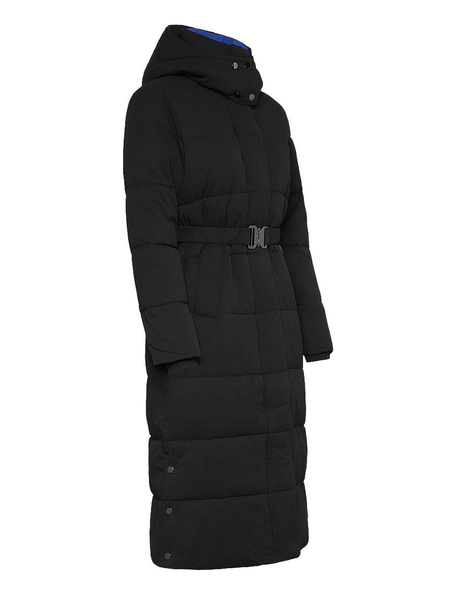 Desigual - PADDED EXTRA CINTURON2 - pūkiniai paltai - black - 3