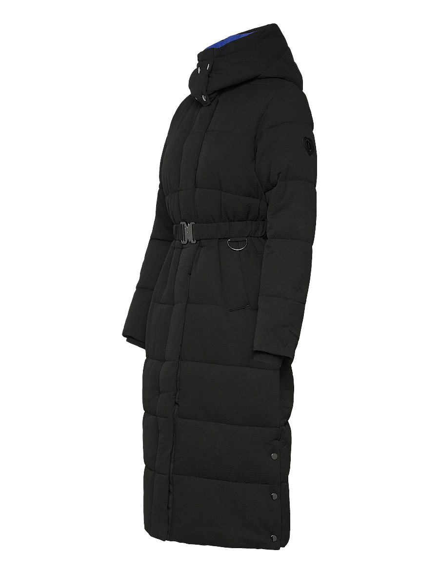 Desigual - PADDED EXTRA CINTURON2 - pūkiniai paltai - black - 4