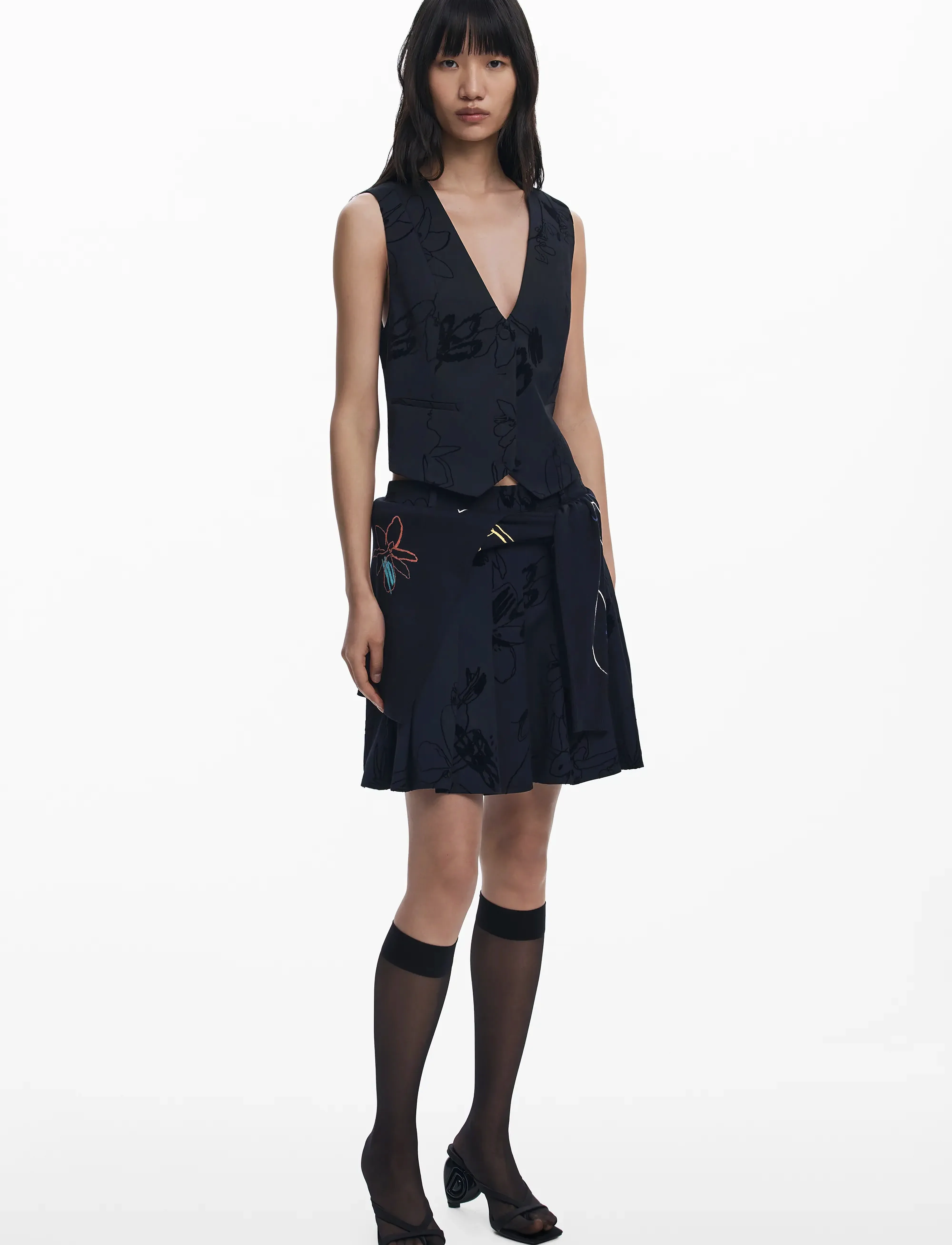 Desigual - FLOCK - festkläder till outletpriser - black - 4