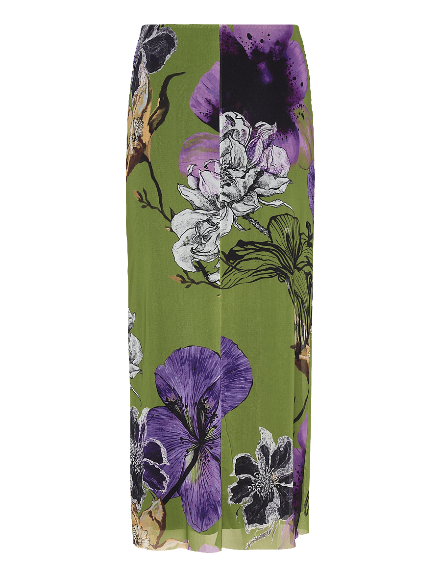 Desigual - TULLEFLOWERS - midiseelikud - 4010 verde aceituna - 2