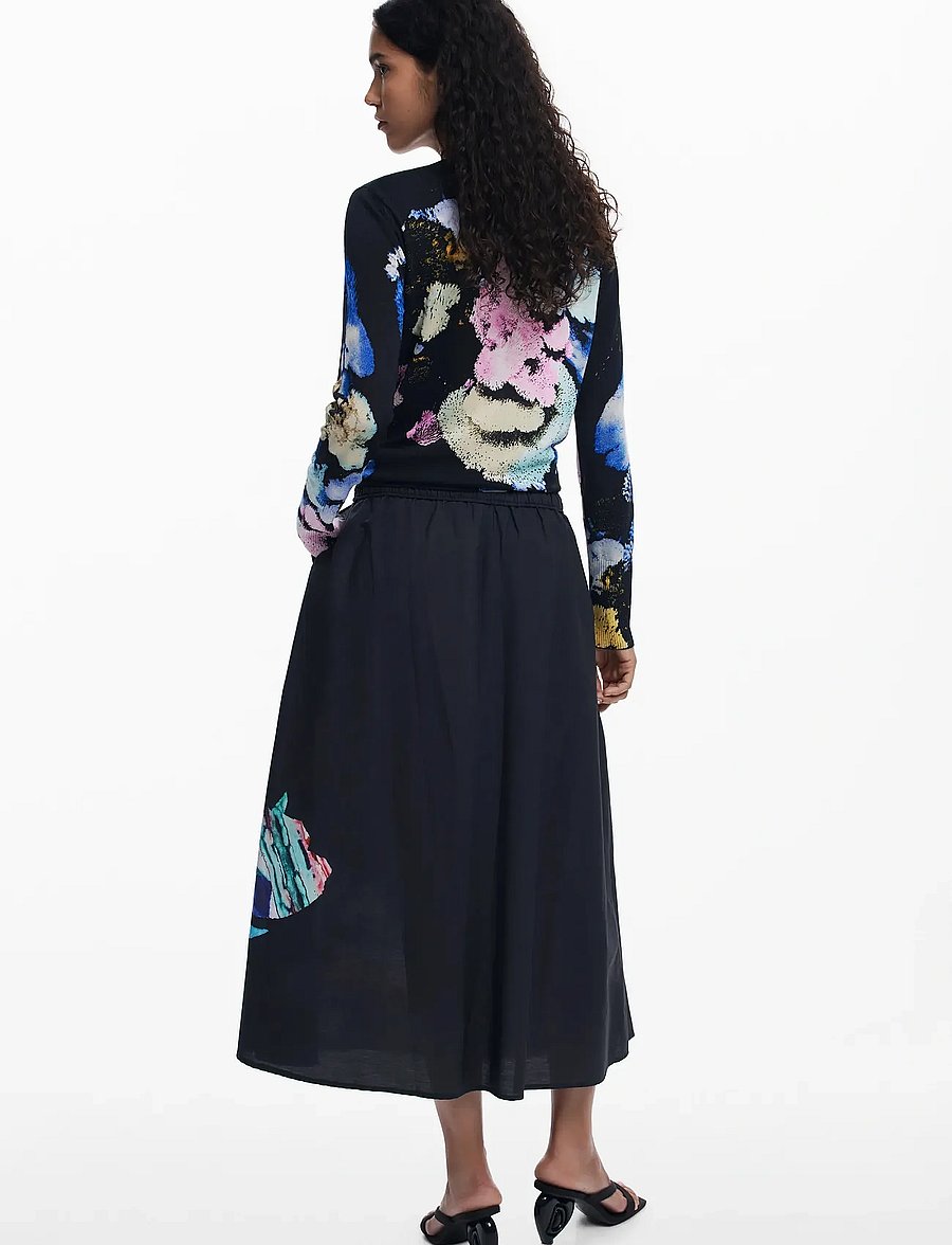Desigual - ELLA LACROIX - midi-röcke - black - 3