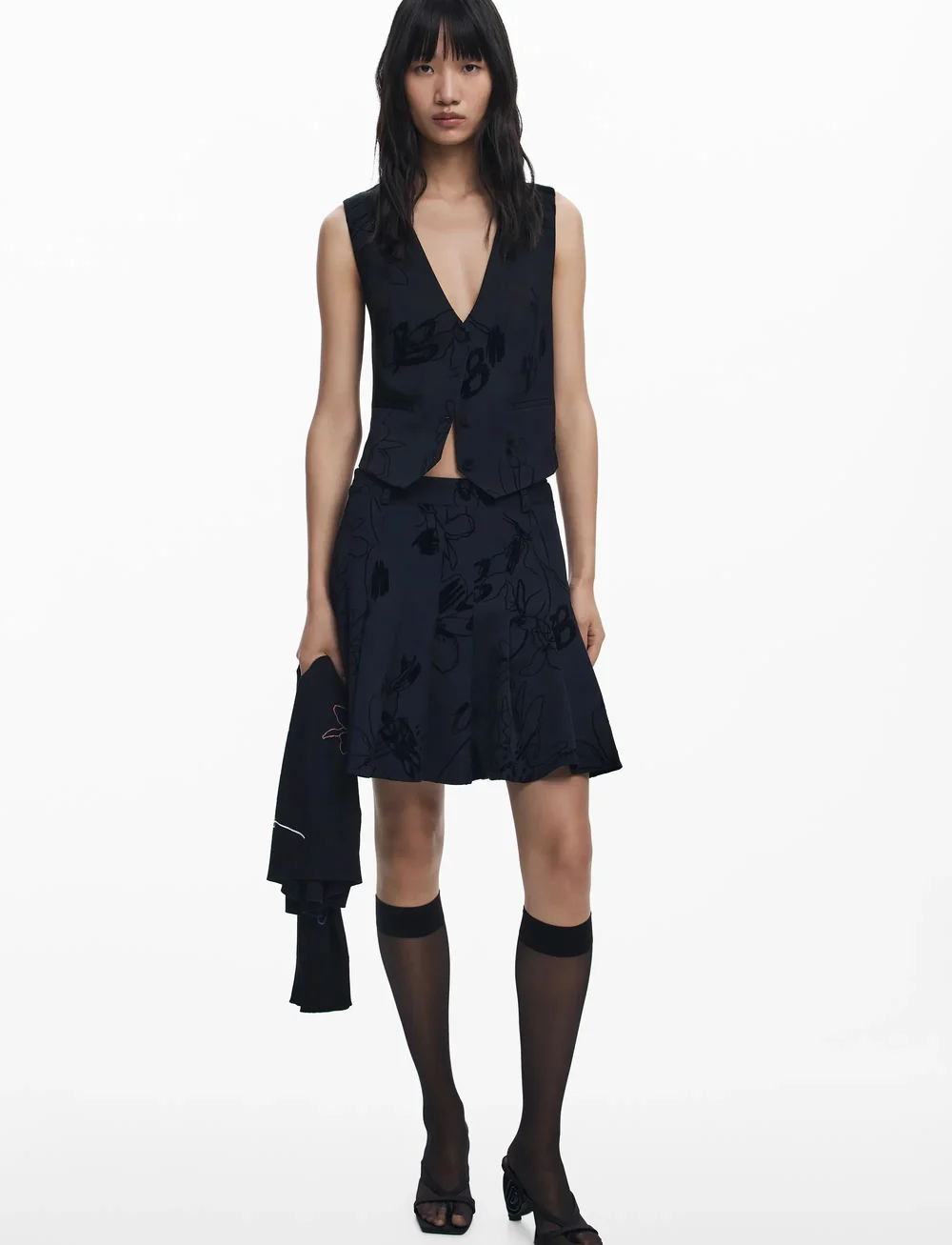 Desigual - FLOCK - korte nederdele - black - 4