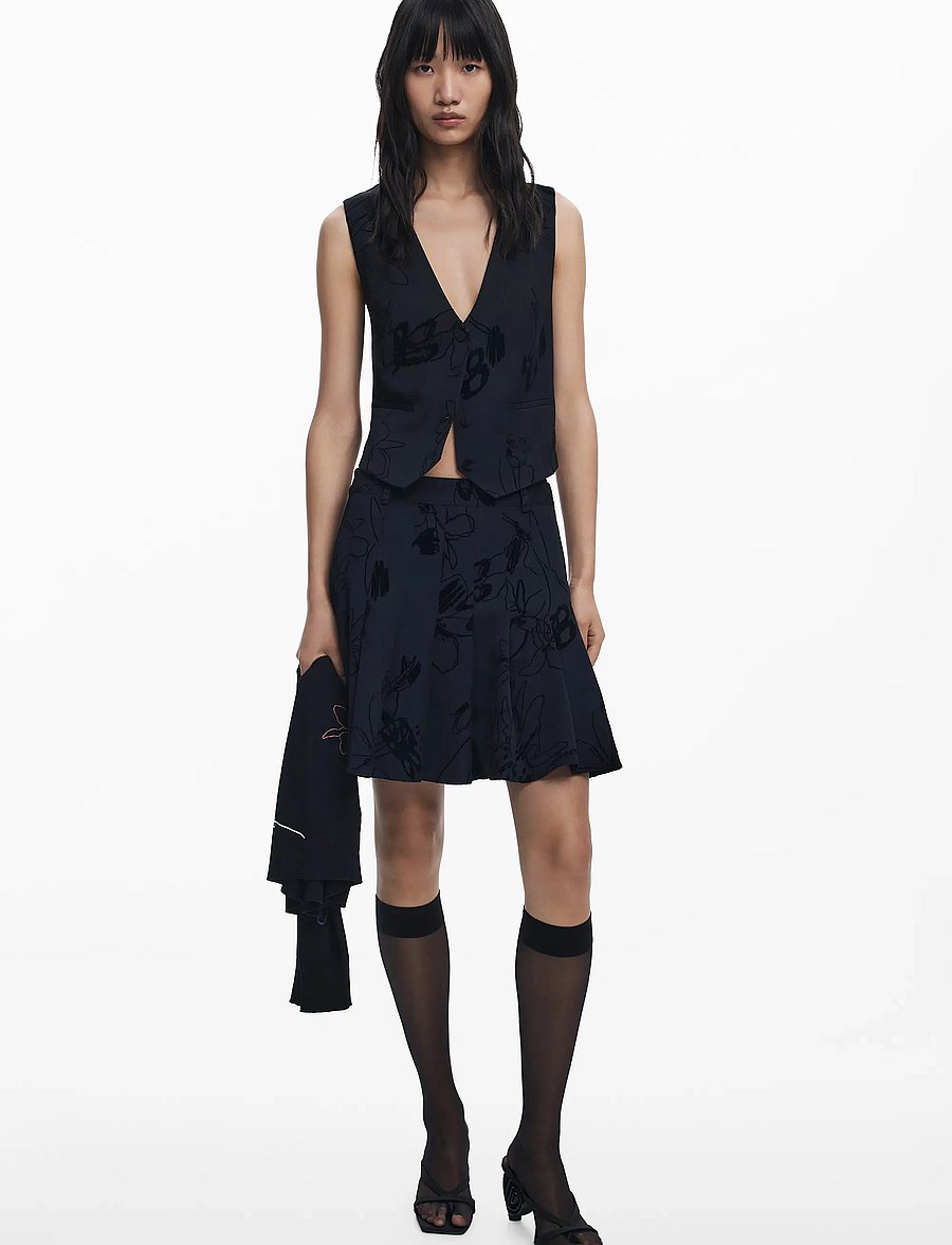 Desigual - FLOCK - kurze röcke - black - 4