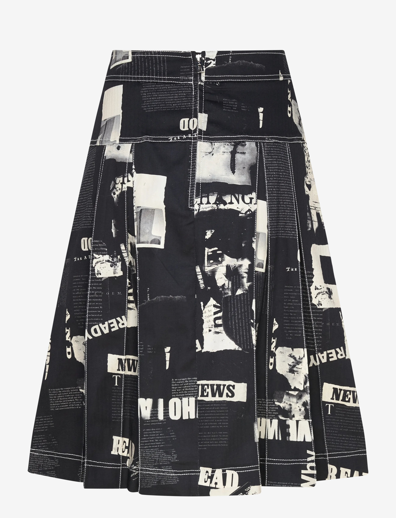 Desigual - NEWSPP - midinederdele - black - 2