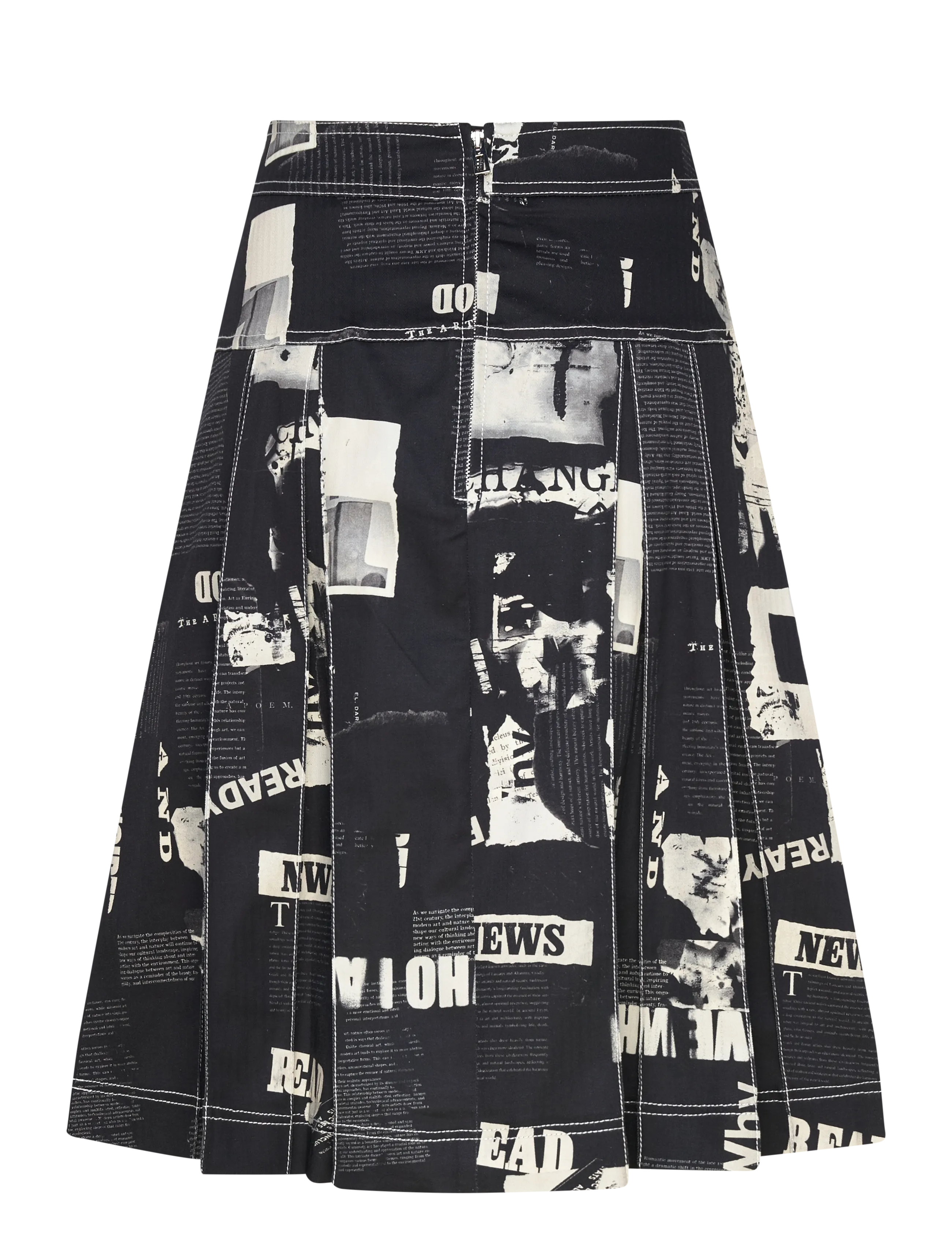 Desigual - NEWSPP - midi garuma svārki - black - 2