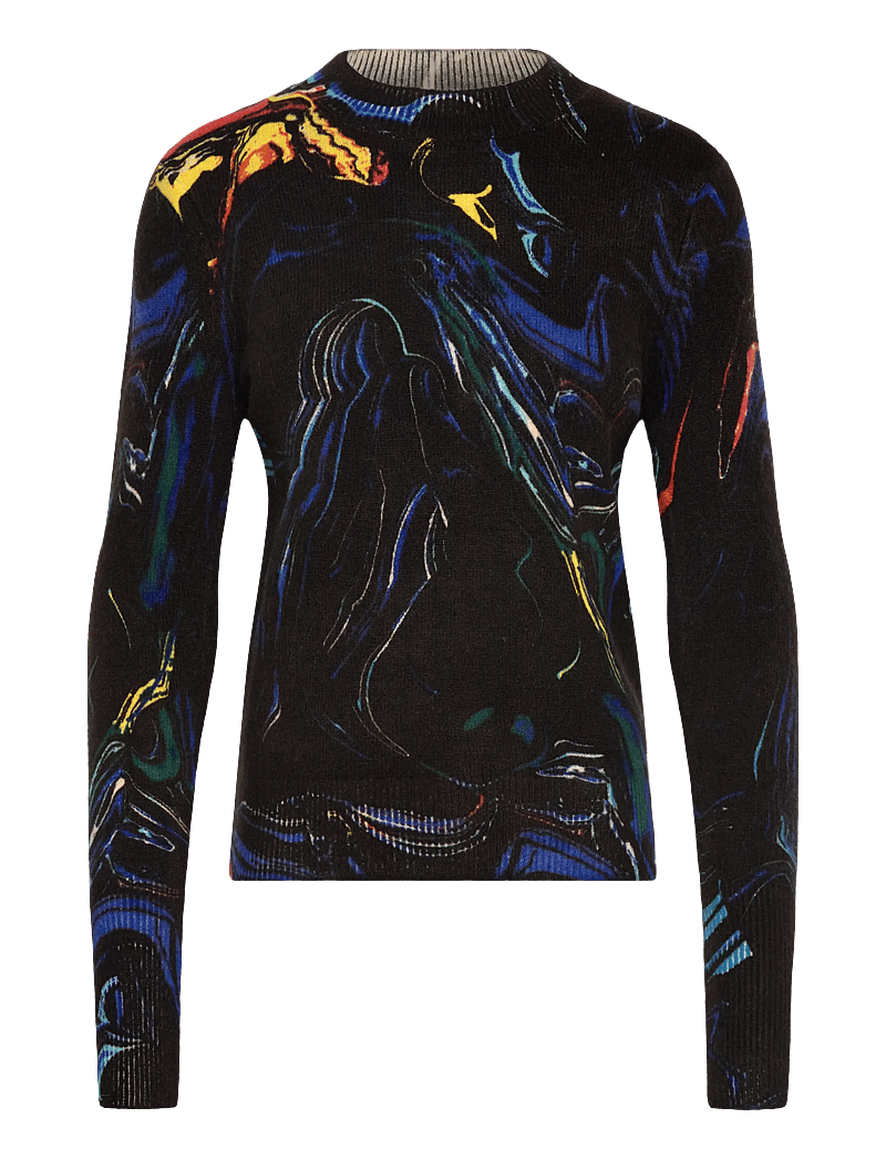 Desigual - BUTTERFLY LACROIX - kõrge kaelusega kudumid - black - 1