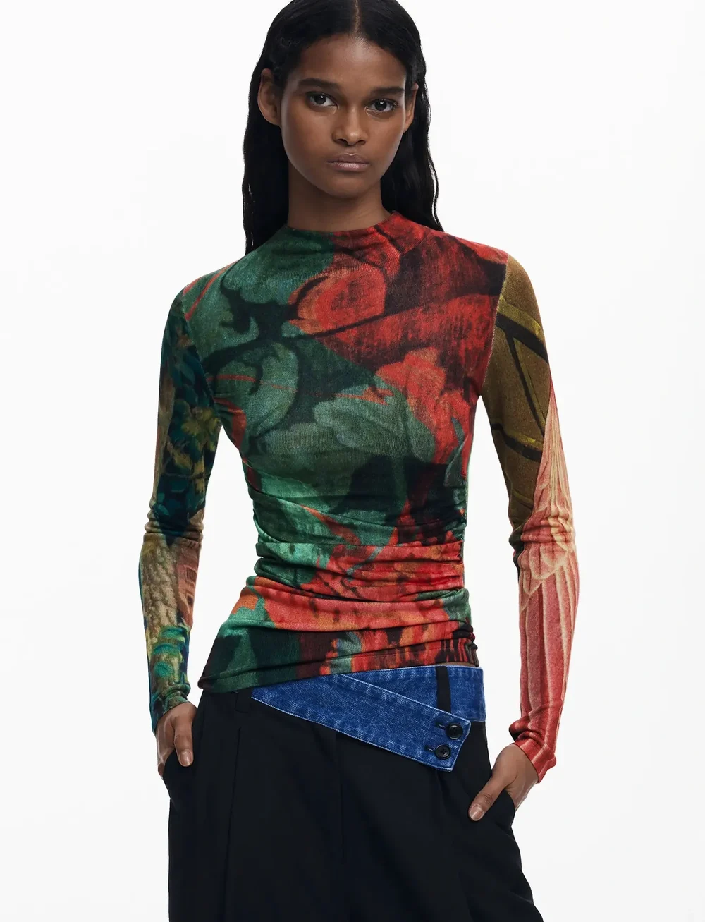 Desigual - TAPIZ LACROI - langärmlige tops - 4055 antique green - 0