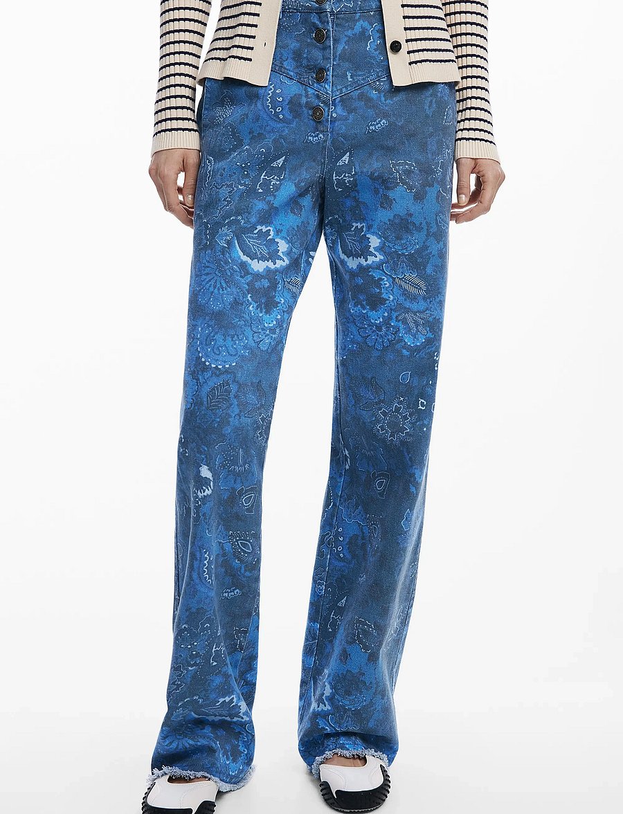 Desigual - PASLEY - tiesaus kirpimo džinsai - blue - 0