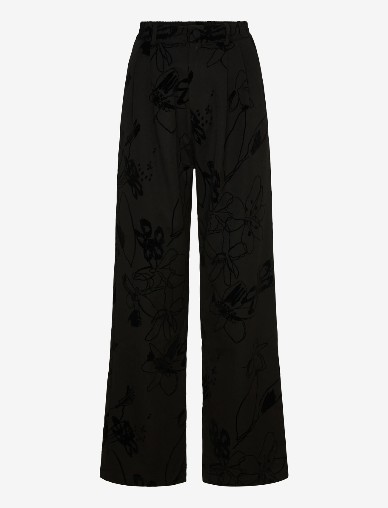 Desigual - FLOCK - hosen mit weitem bein - black - 0