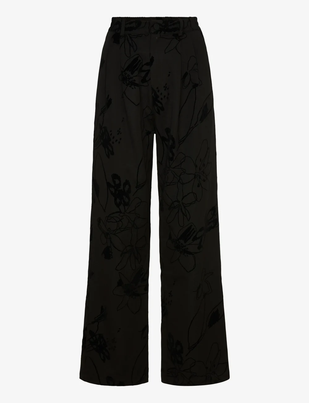 Desigual - FLOCK - hosen mit weitem bein - black - 1