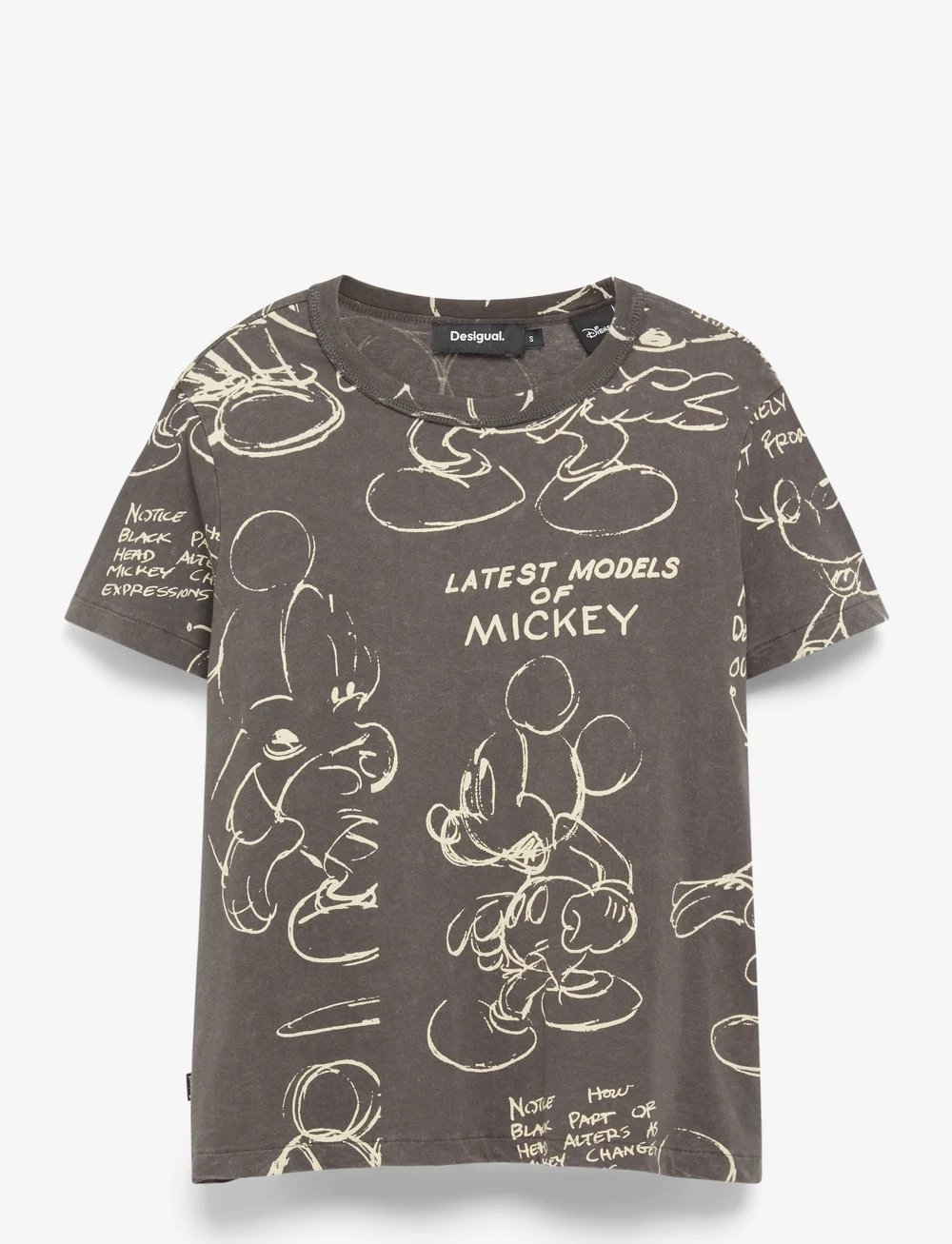 Desigual - MICKEY SKETCH - t-shirts - black - 1
