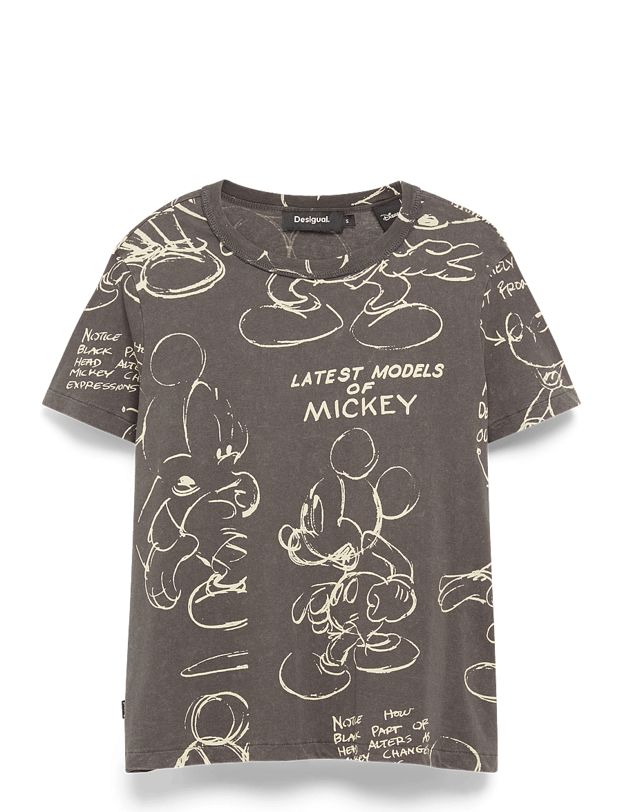 Desigual - MICKEY SKETCH - t-shirts - black - 1