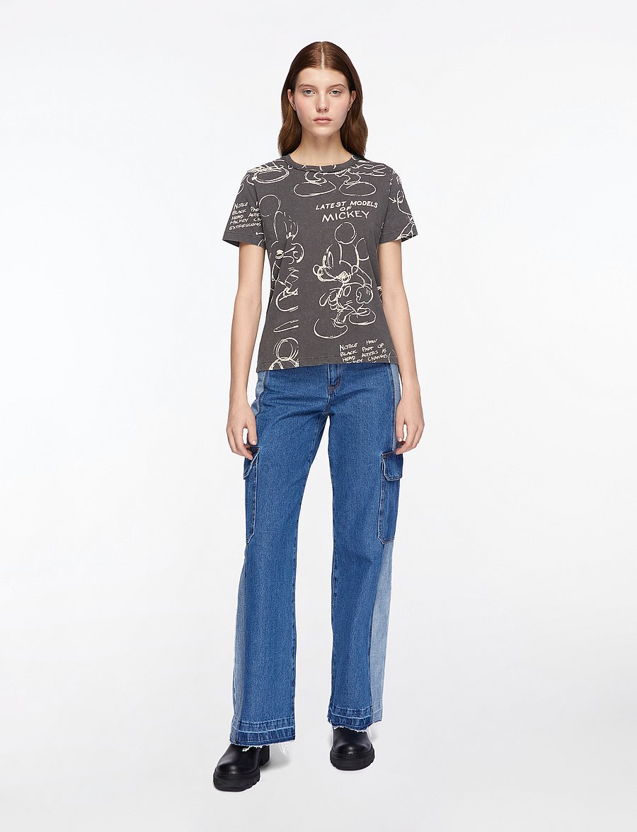 Desigual - MICKEY SKETCH - t-shirts - black - 2