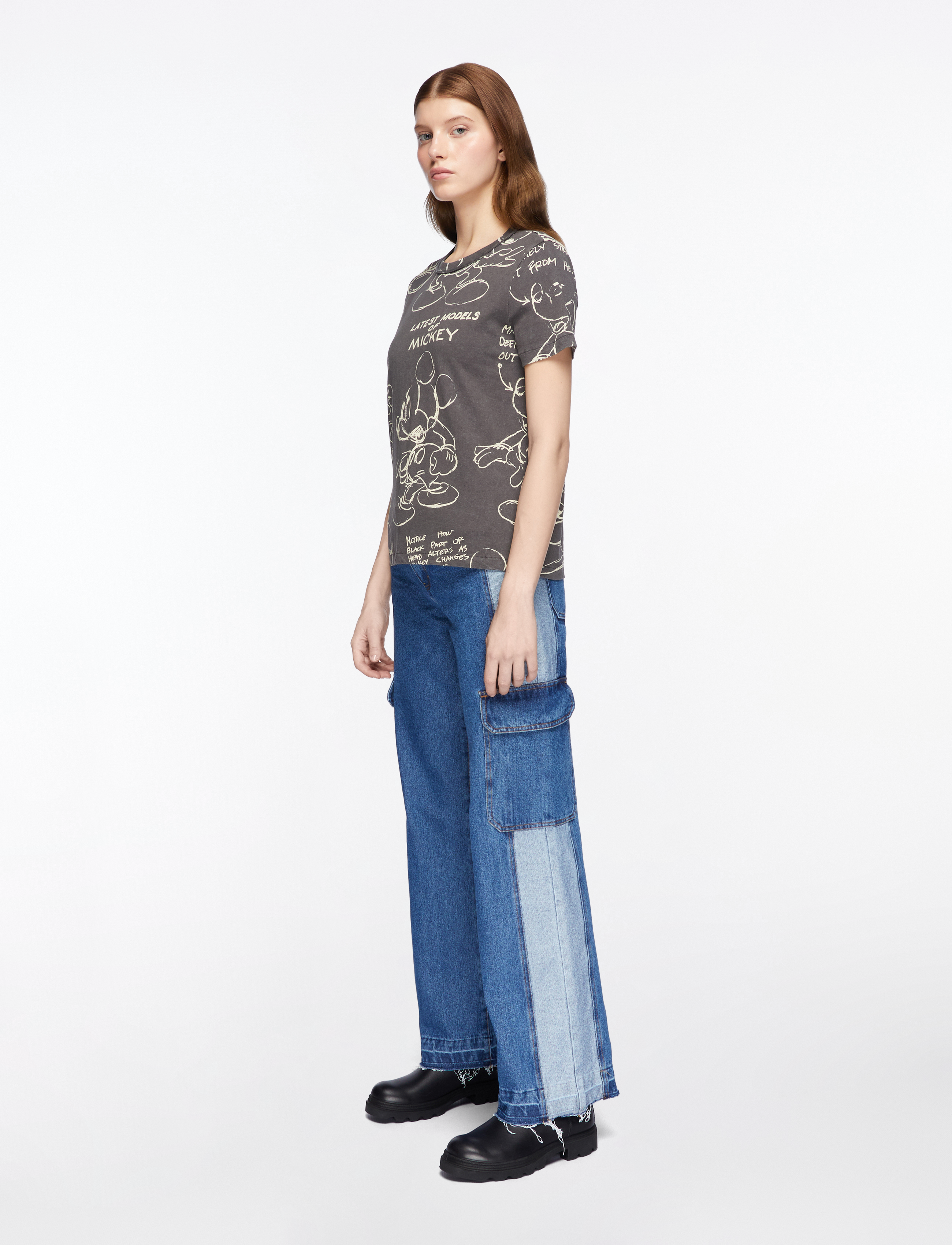 Desigual - MICKEY SKETCH - t-shirts - black - 3