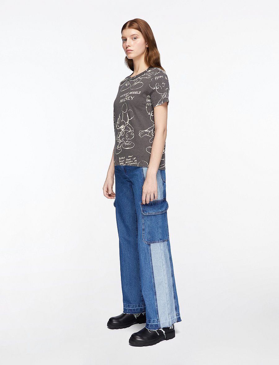 Desigual - MICKEY SKETCH - t-shirts - black - 3