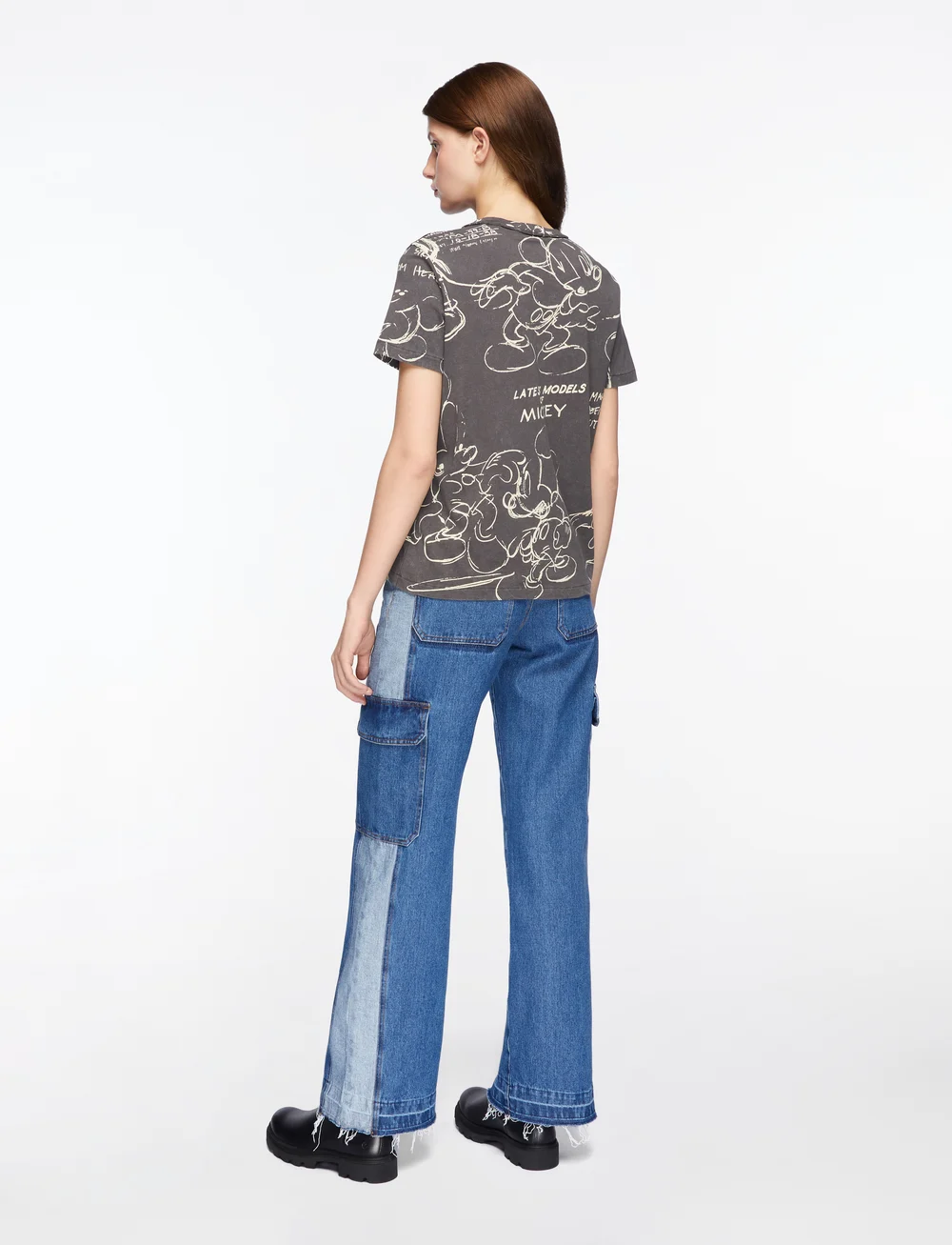 Desigual - MICKEY SKETCH - t-shirts - black - 4