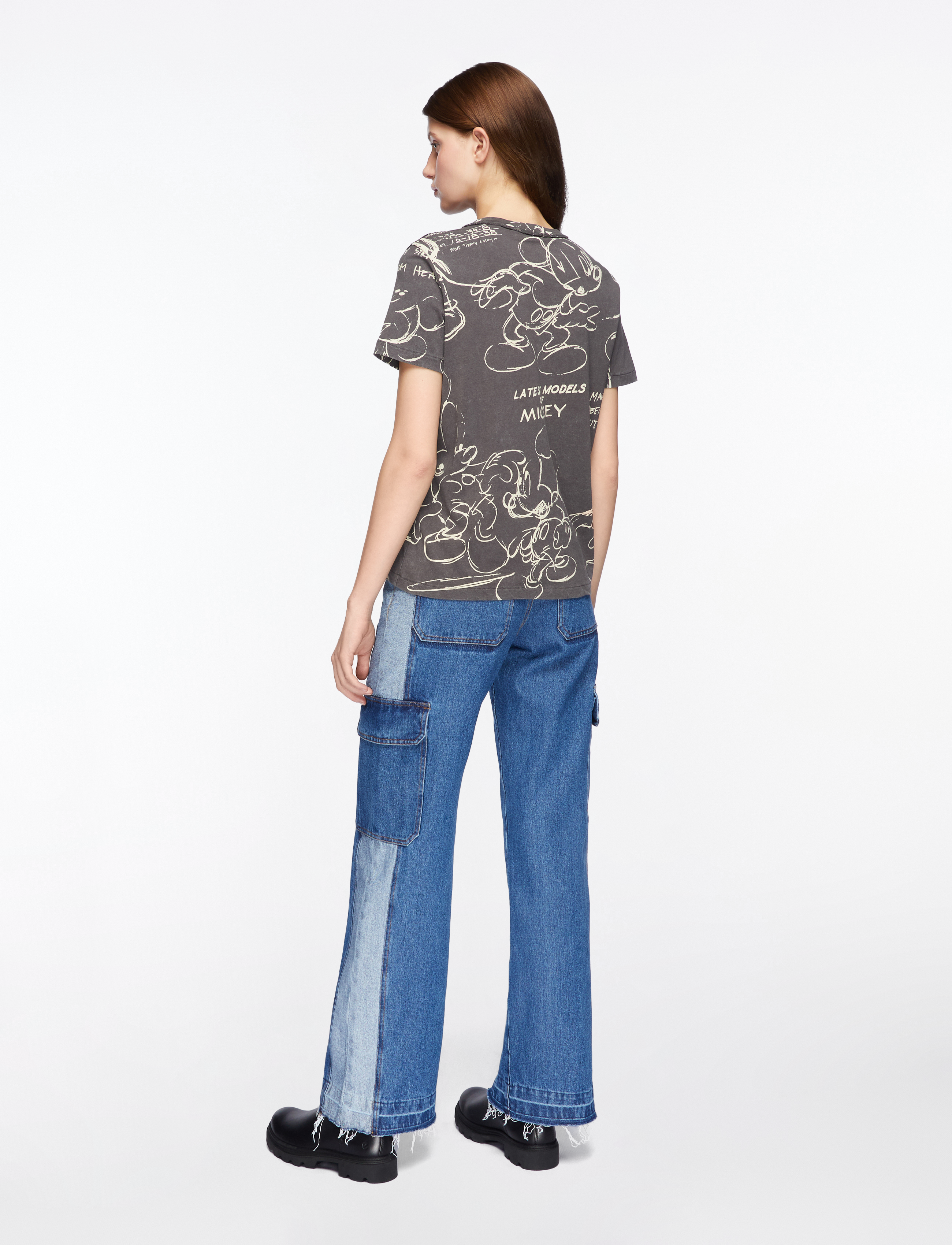 Desigual - MICKEY SKETCH - t-shirts - black - 4