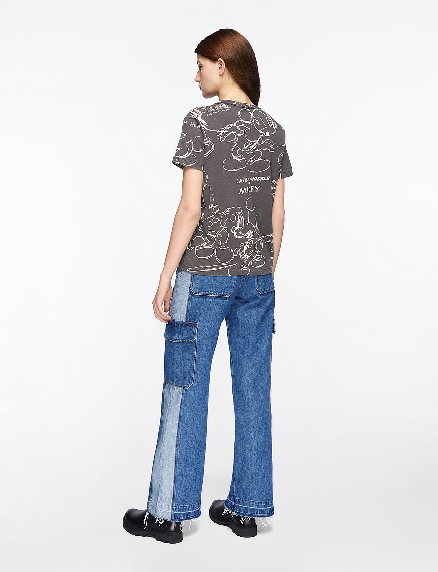Desigual - MICKEY SKETCH - t-shirts - black - 4