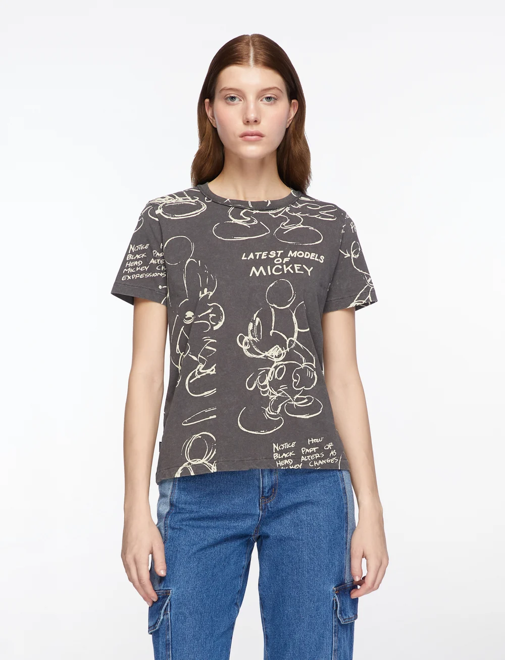 Desigual - MICKEY SKETCH - t-shirts - black - 0