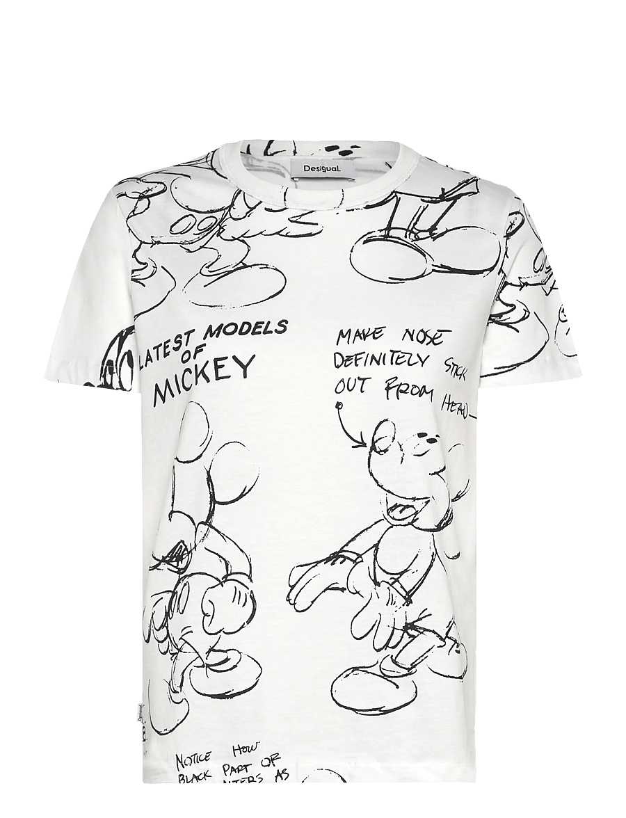 Desigual - MICKEY SKETCH - t-shirts - white - 0