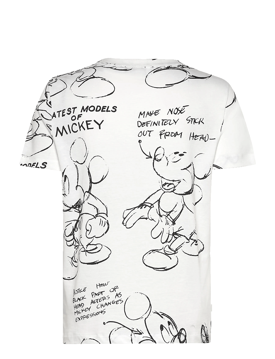 Desigual - MICKEY SKETCH - t-shirts - white - 1