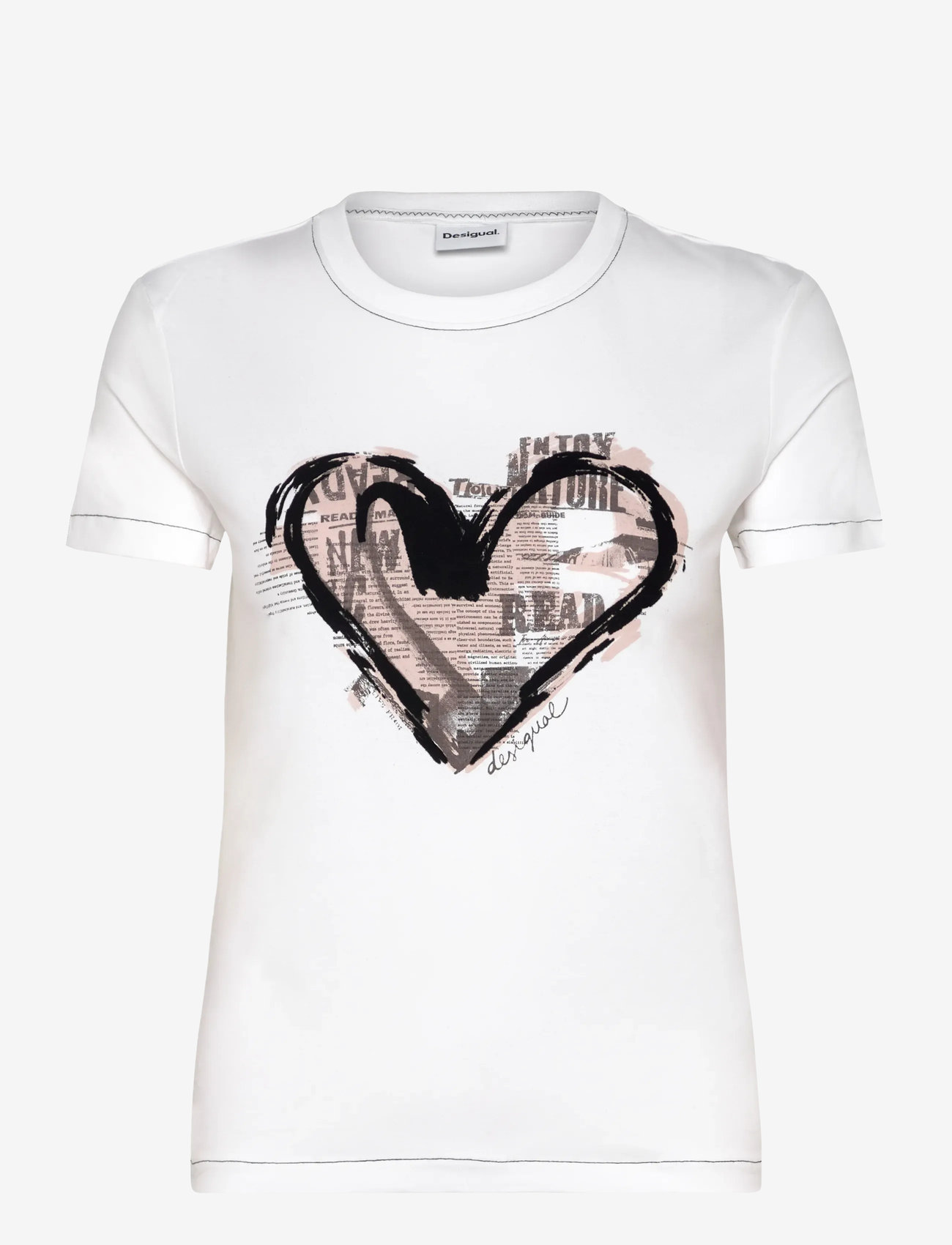 Desigual - LETTER CORE - sügisesed riided - white - 0