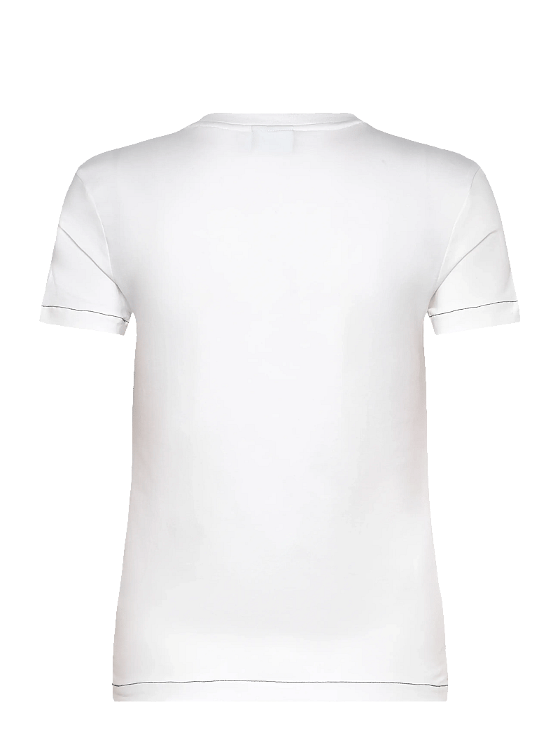 Desigual - LETTER CORE - t-shirts - white - 2