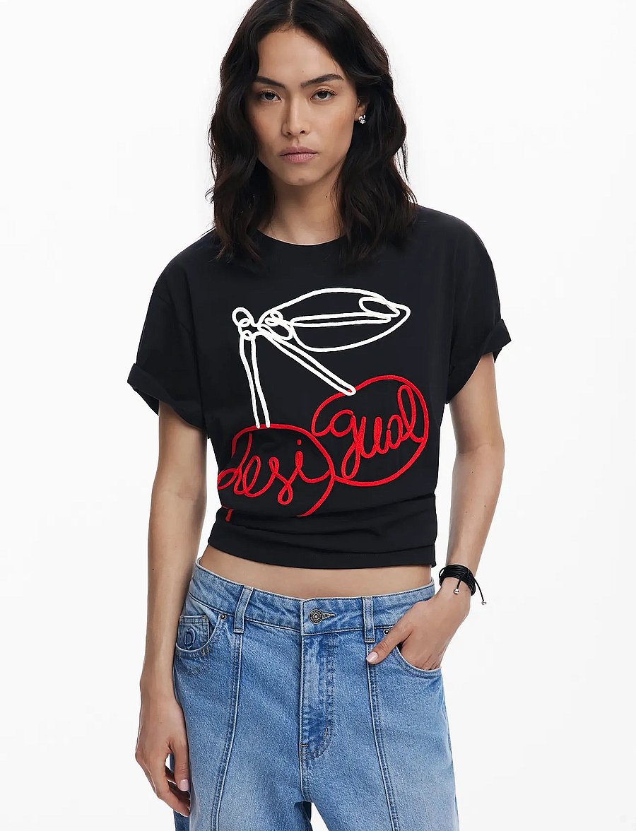 Desigual - BERLIN - t-shirts & tops - black - 0
