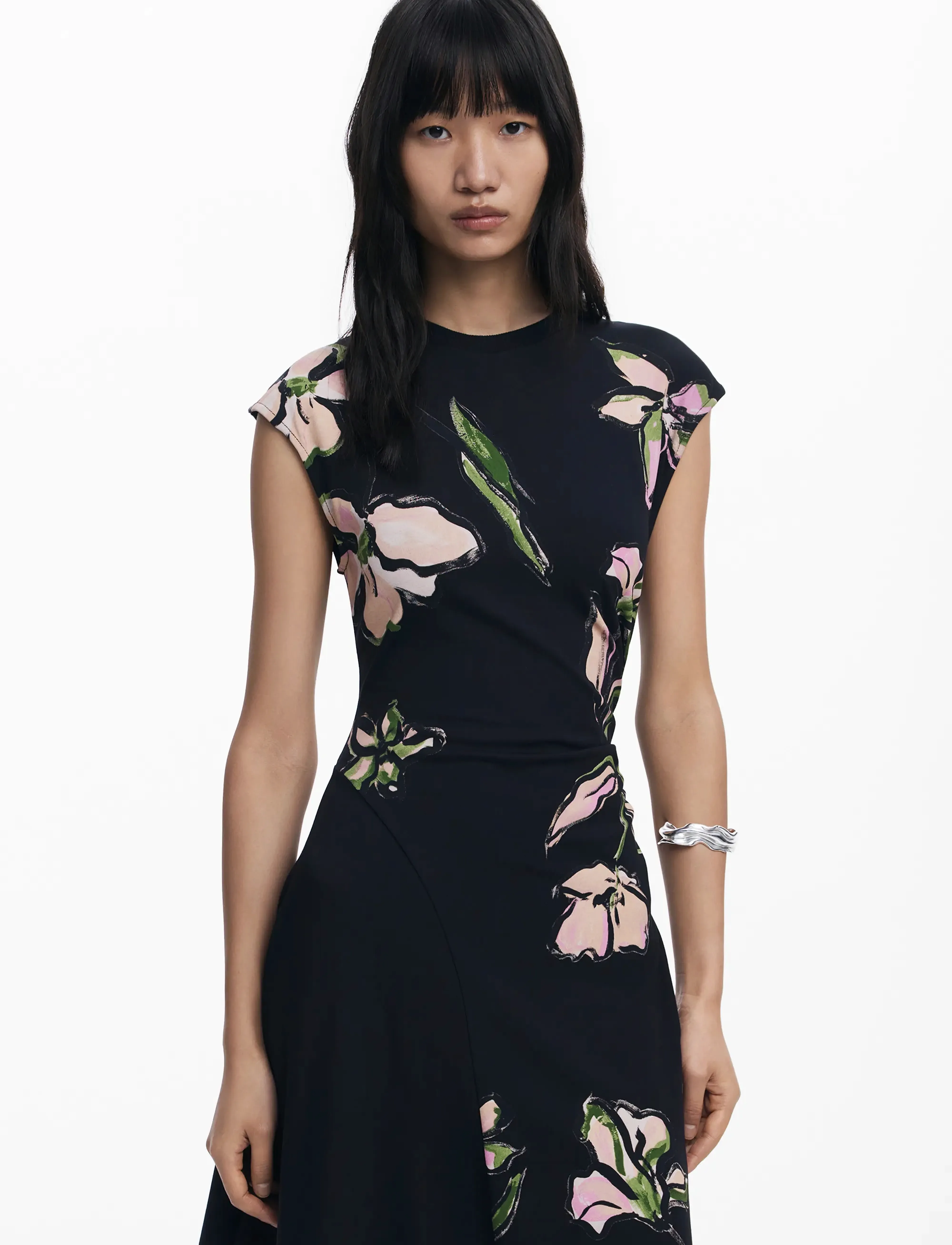 Desigual KATRINA - Knitted Dresses - BLACK / black