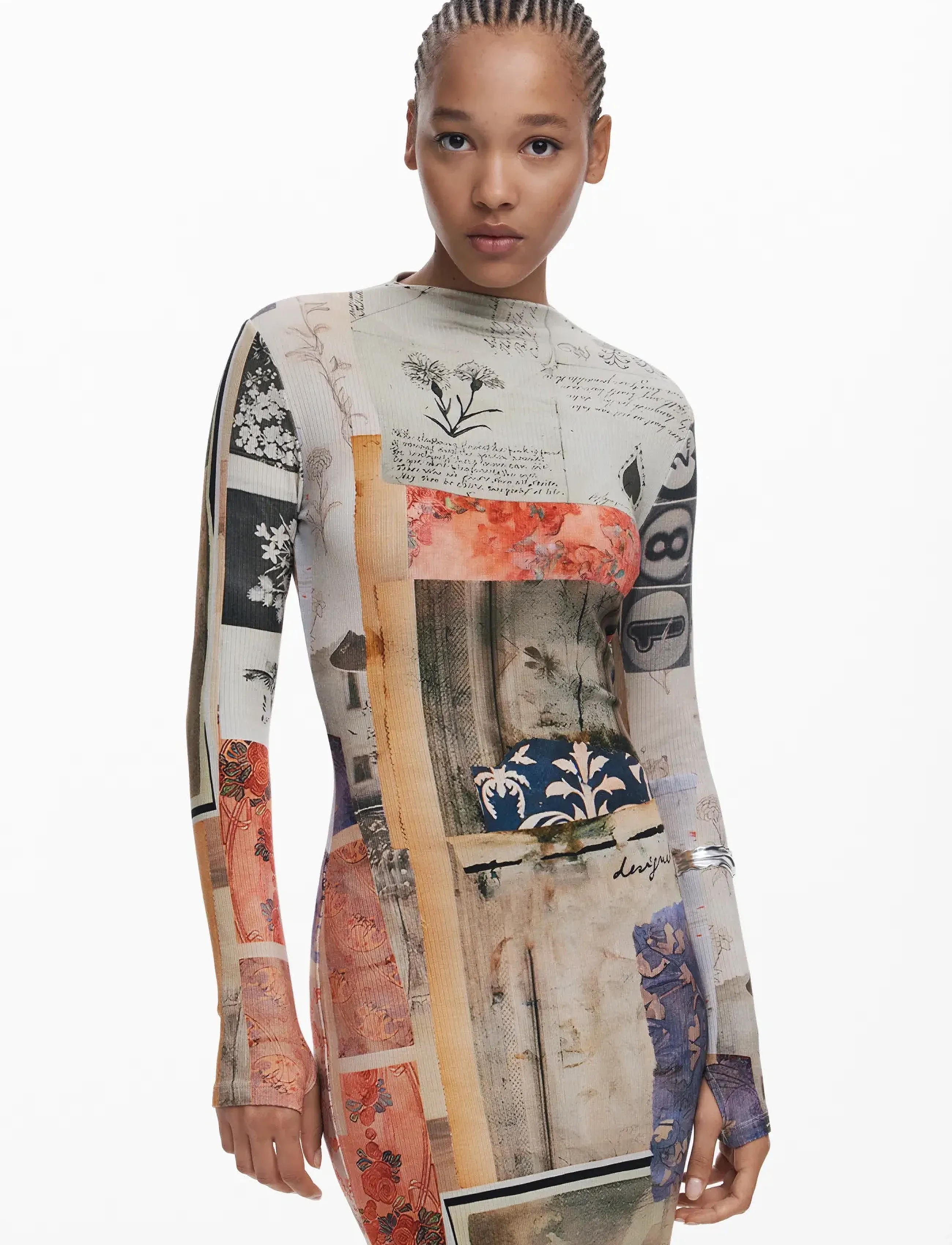 Desigual LYRA - Kleidid - MULTI COLOURED / beige