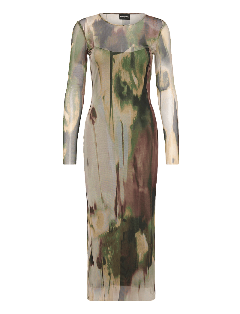 Desigual - GODIVA - t-shirt-kleider - 4003 verde militar - 1