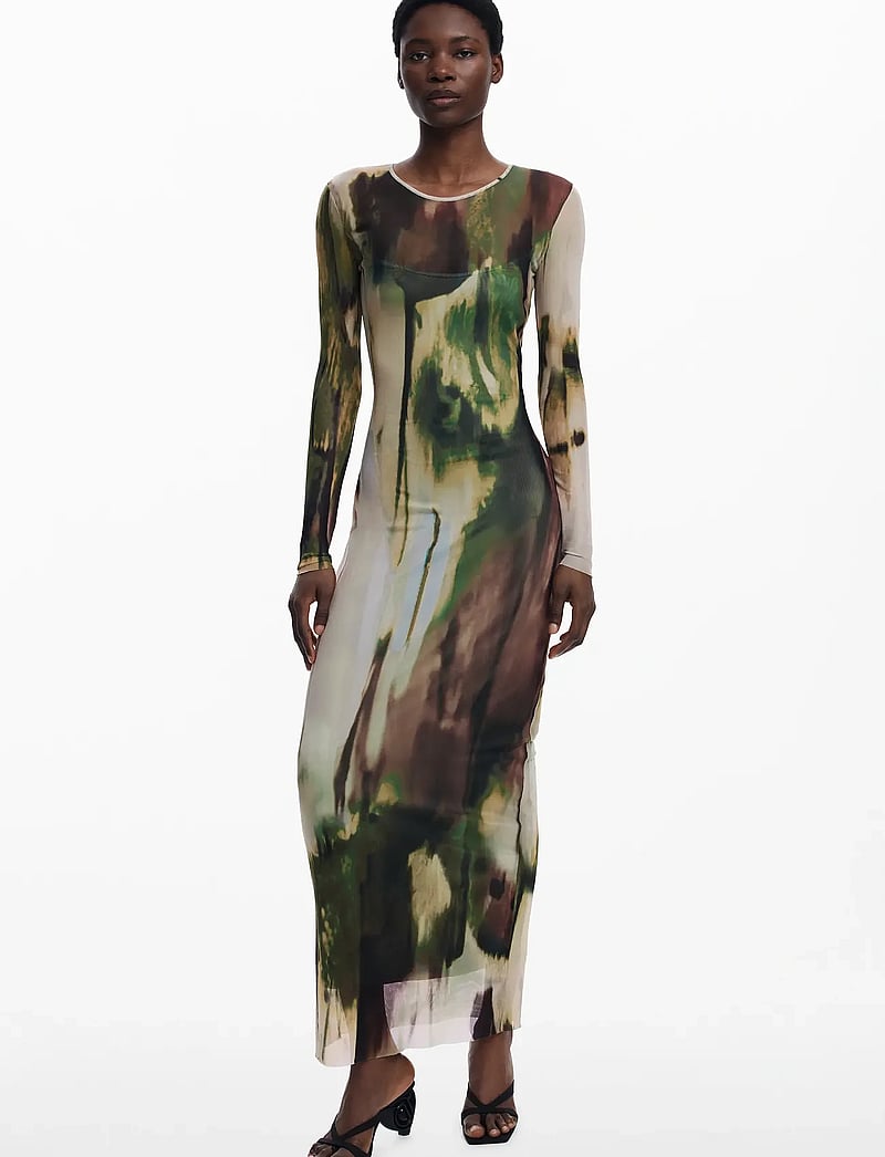 Desigual - GODIVA - t-shirt-kleider - 4003 verde militar - 4