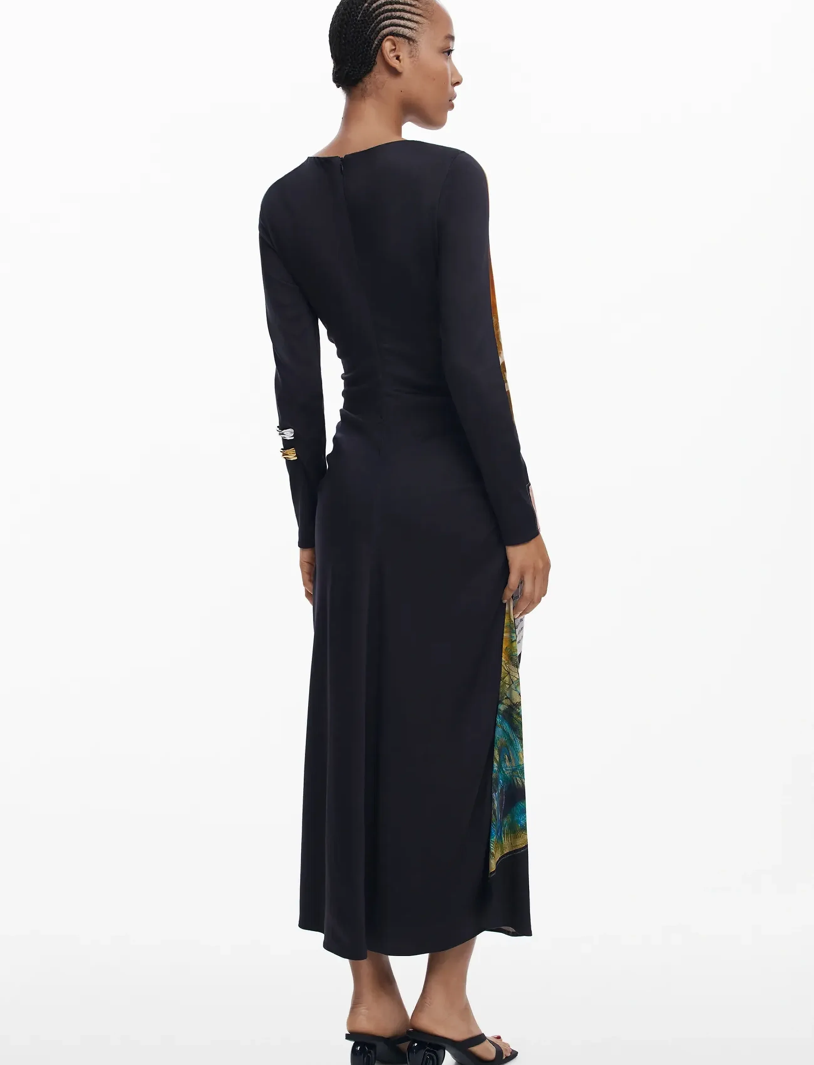 Desigual - PATCH FIONA - midi kjoler - black - 3