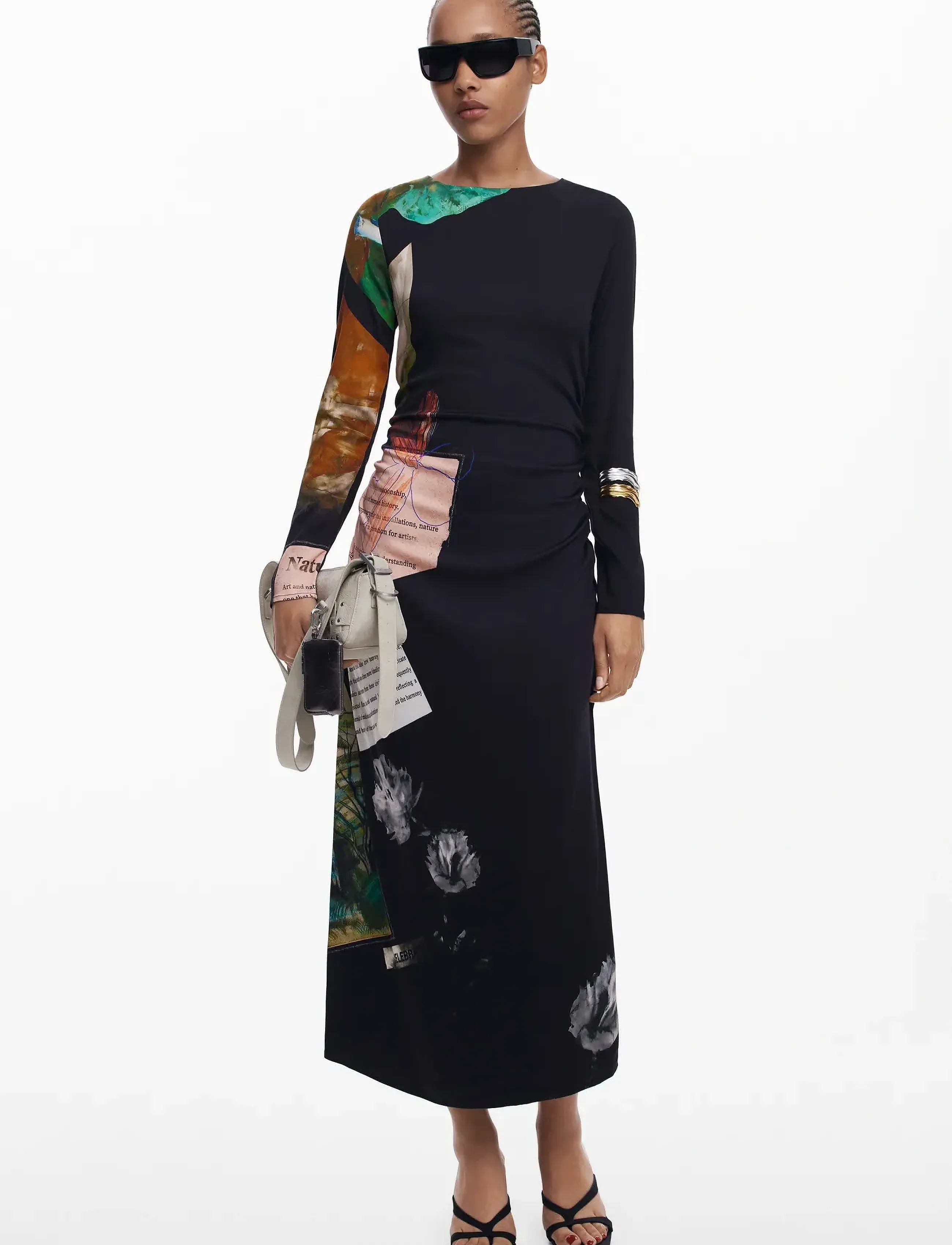 Desigual - PATCH FIONA - midi kjoler - black - 4