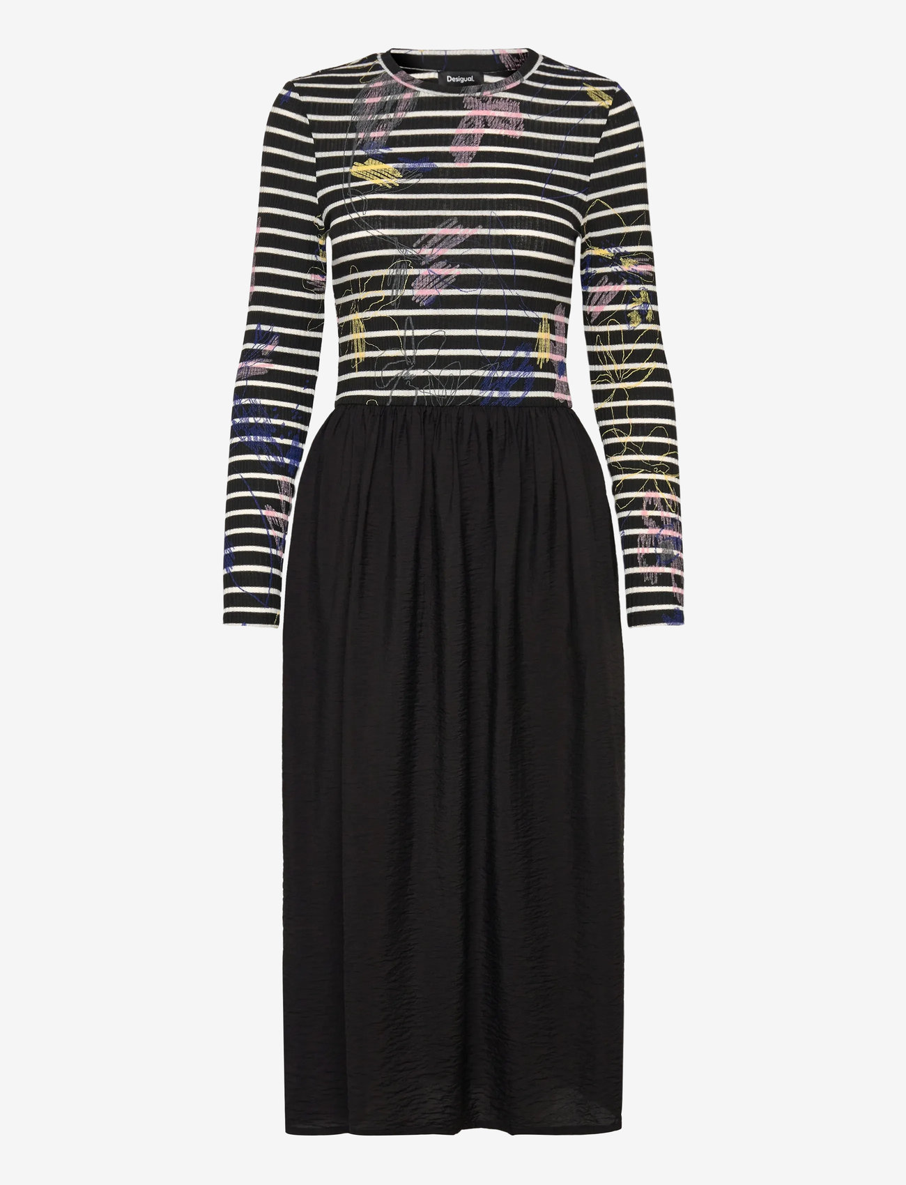 Desigual - RAYA HIBRIDA - t-shirtklänningar - black - 1