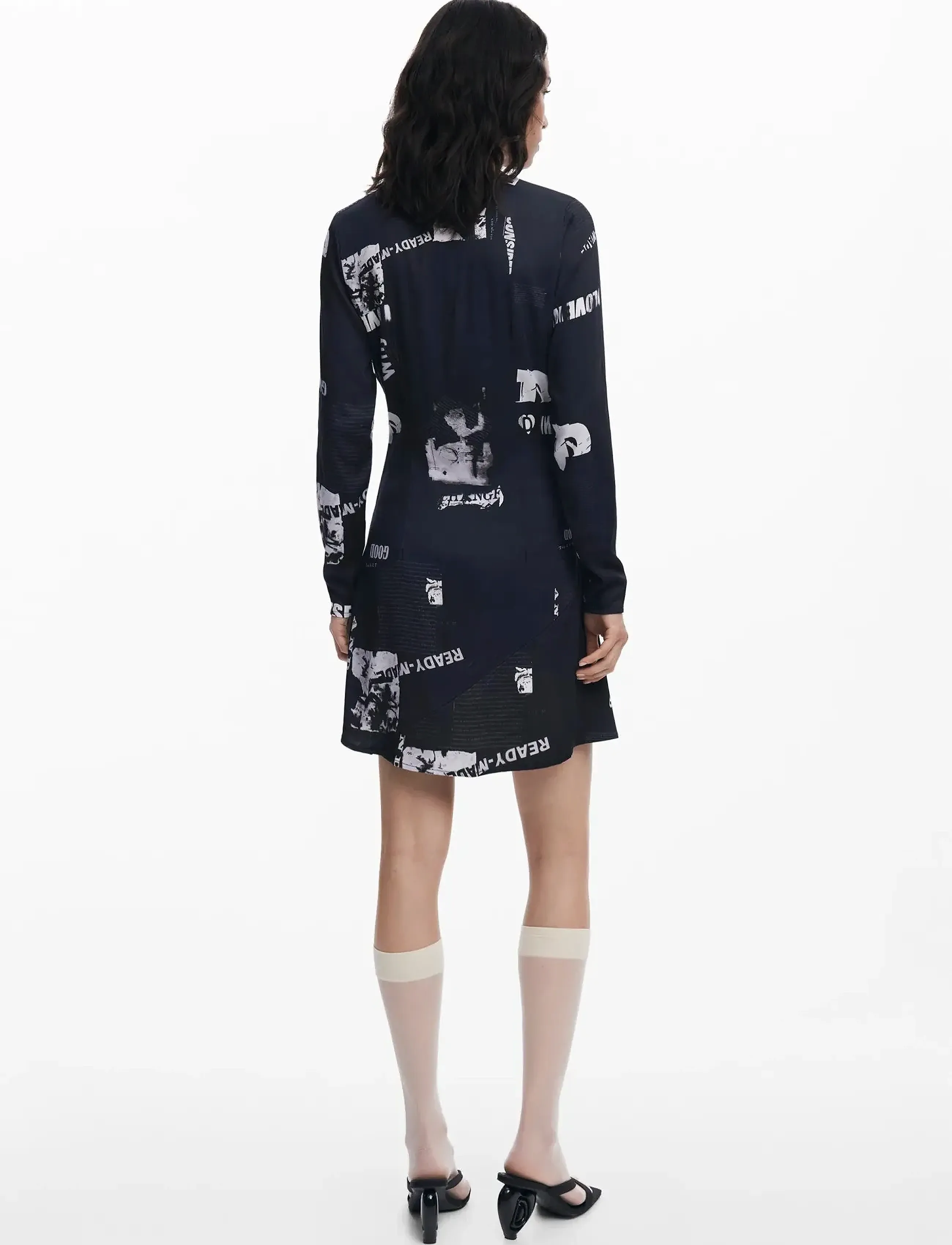 Desigual - NEWSCORTO - kurze kleider - black - 3
