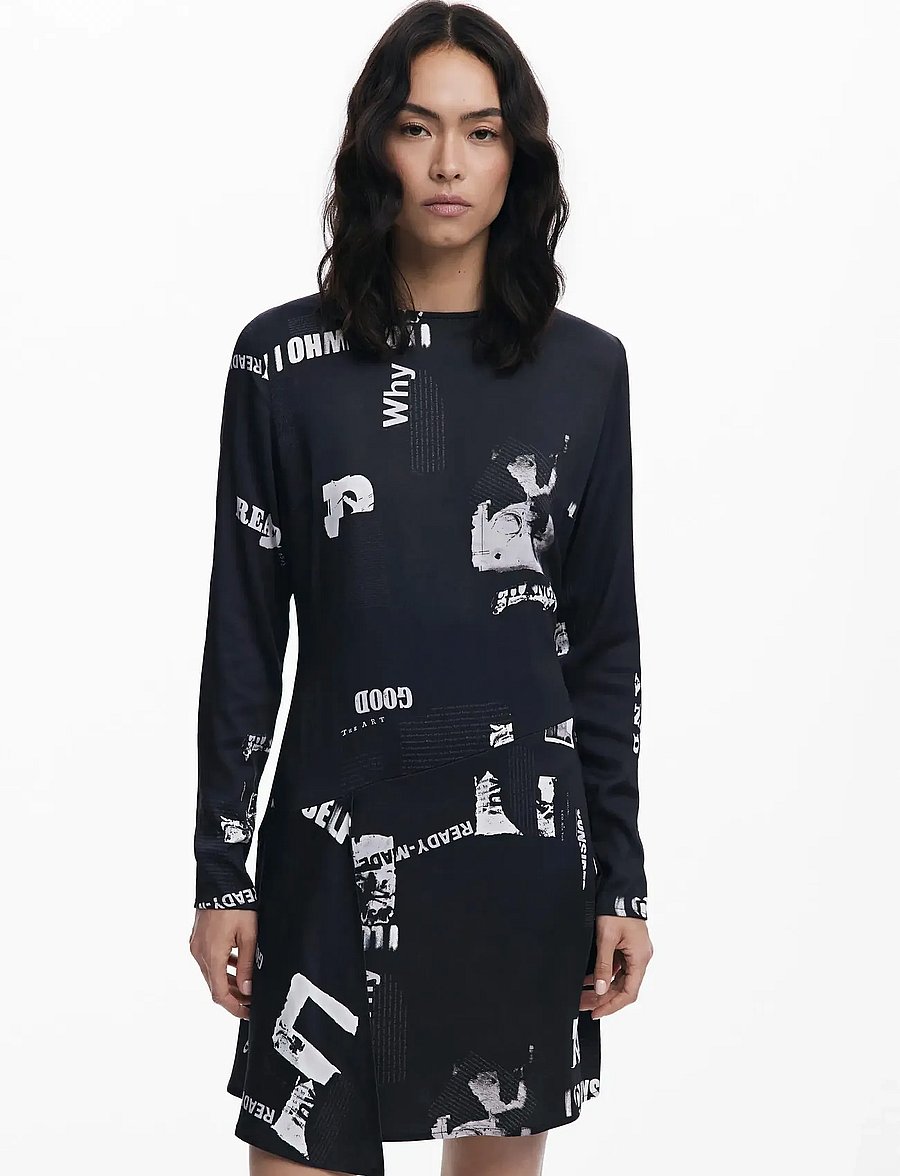 Desigual - NEWSCORTO - kurze kleider - black - 4