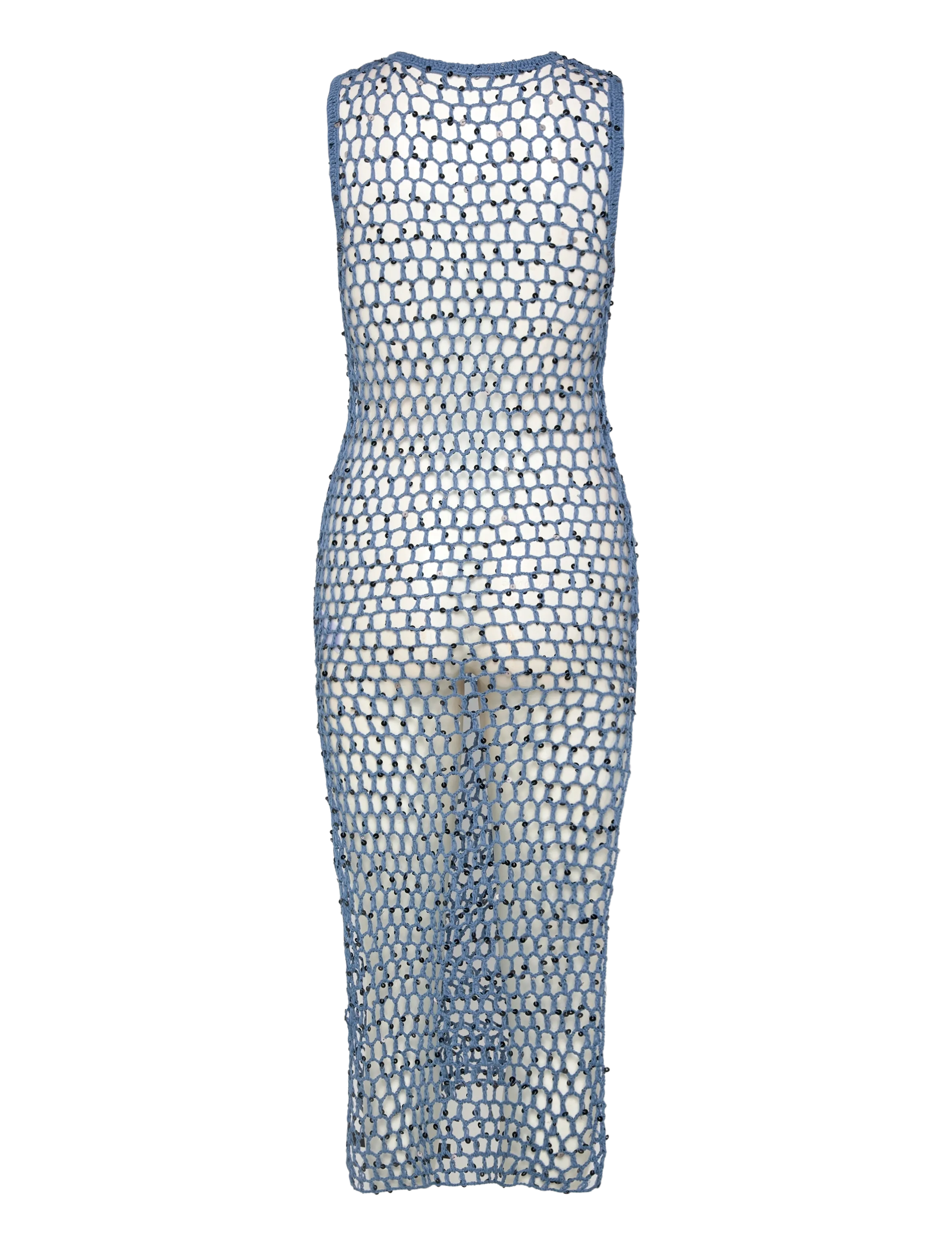Desigual - PAREO_GLIMMER DAY BLUE - midi-kleider - blue - 1