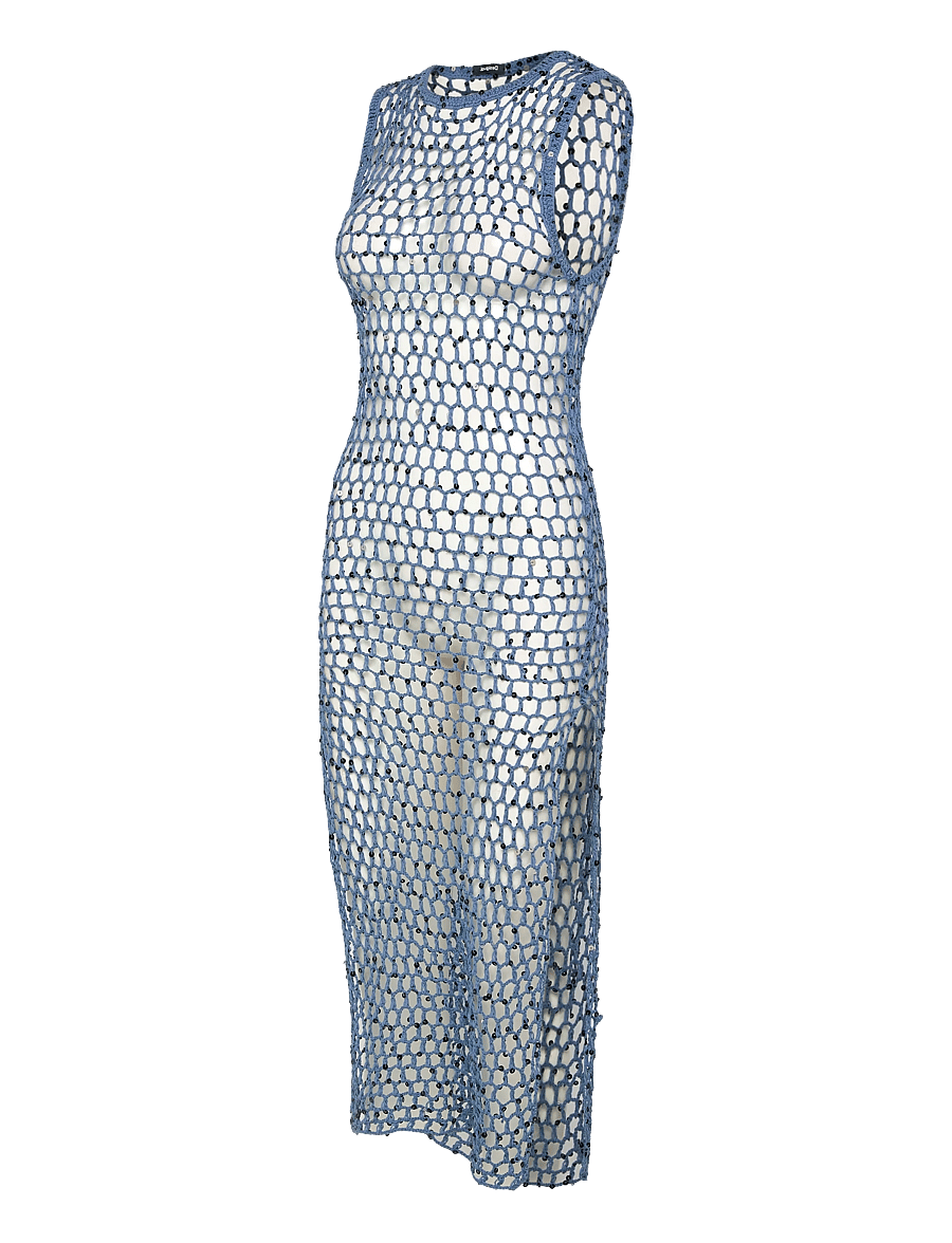 Desigual - PAREO_GLIMMER DAY BLUE - midi-kleider - blue - 3