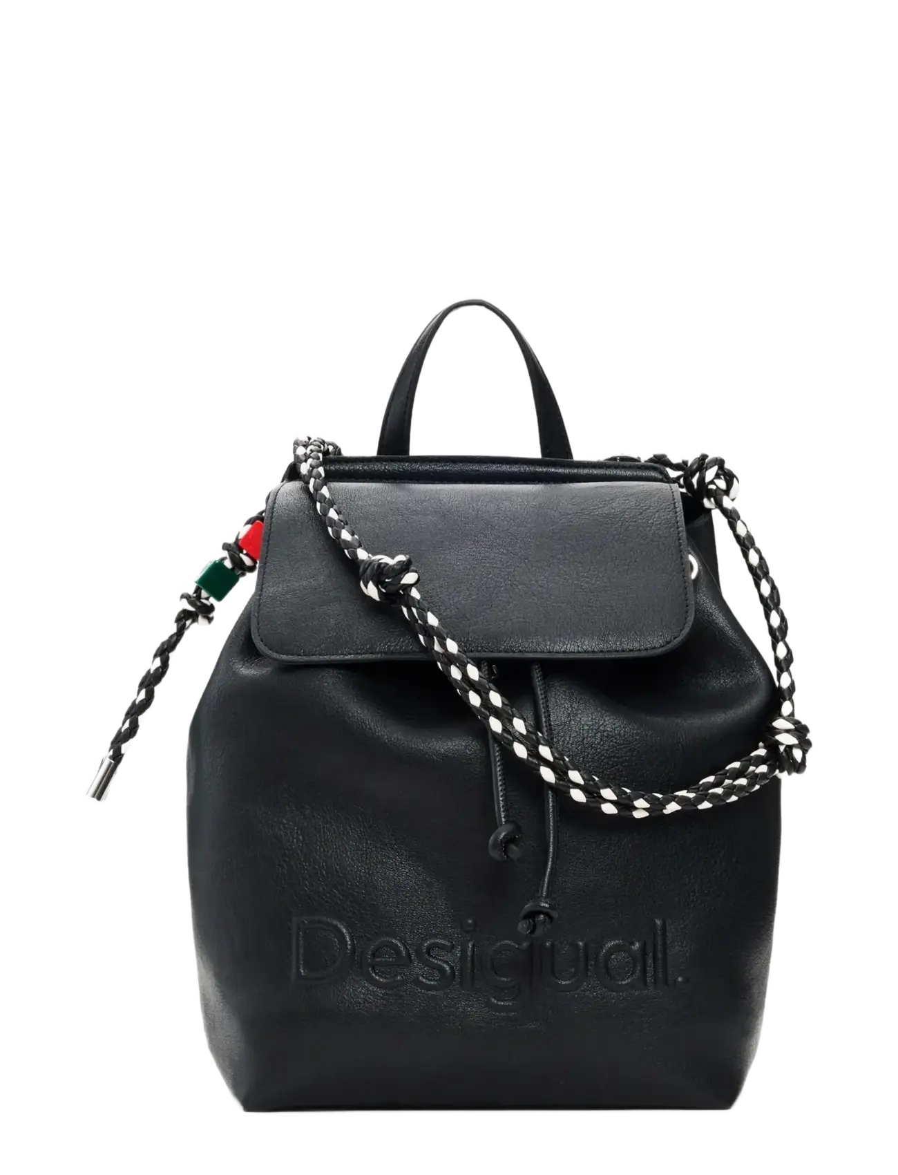 Desigual Back_Half Logo Luena Mini, Kvinder, Mini Rygsæk, Sort, Str: ONE SIZE