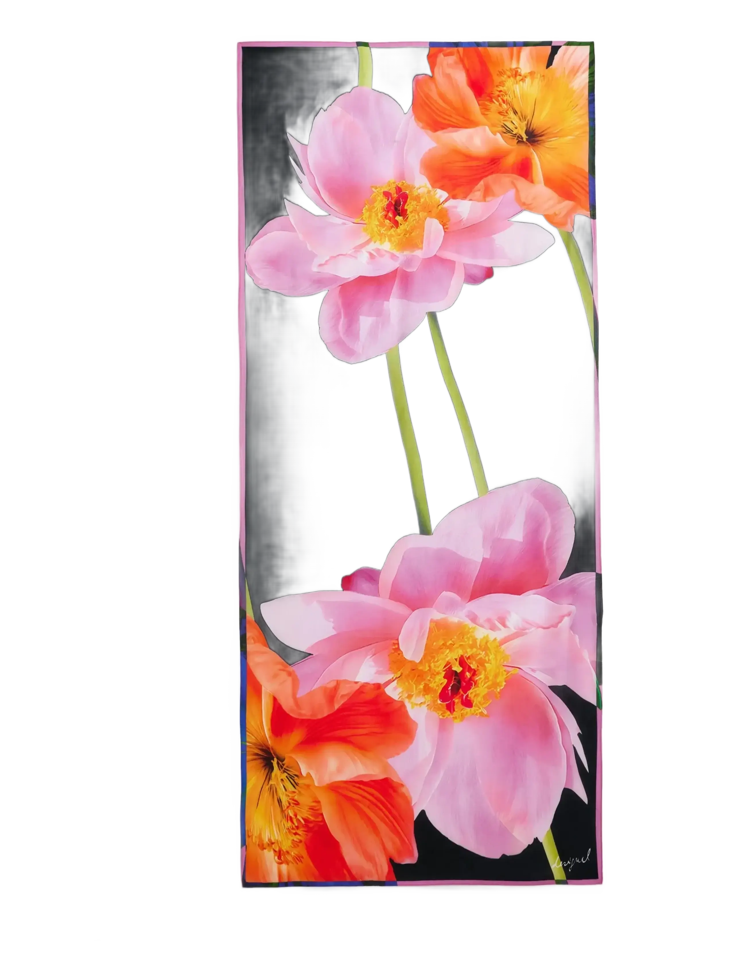 Desigual FOU_ALICE - Schals - BLACK / pink/rose