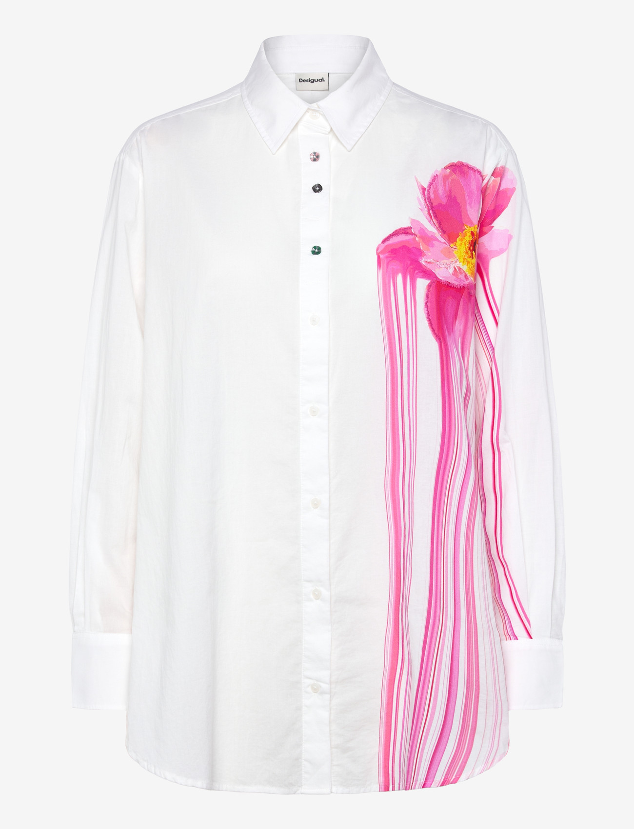 Desigual - CAM_GLOSS - denim shirts - white - 0