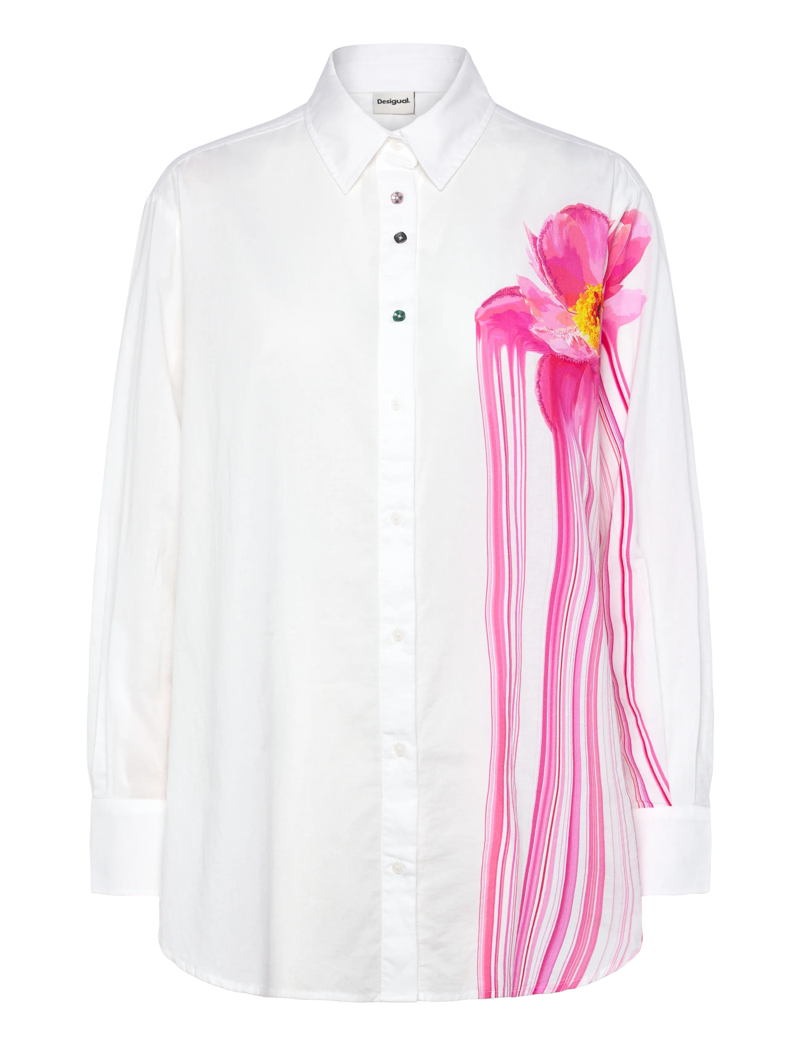 Desigual CAM_GLOSS, 1000 WHITE, XS - Tøj - WHITE / white