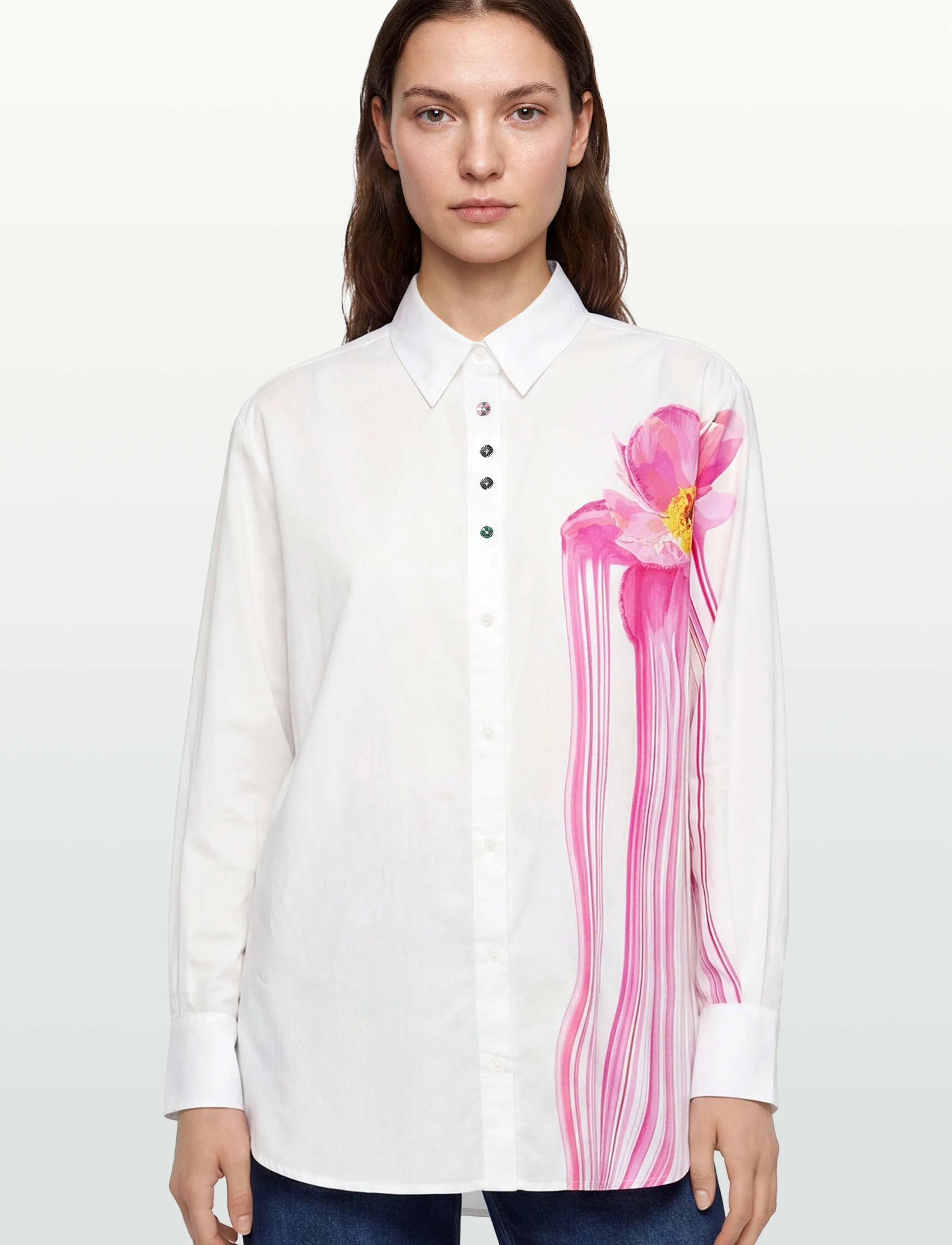 Desigual - CAM_GLOSS - džinsiniai marškiniai - white - 5