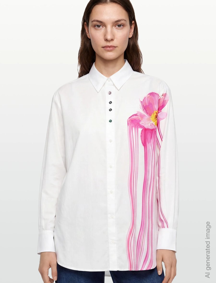 Desigual - CAM_GLOSS - denimskjorter - white - 5